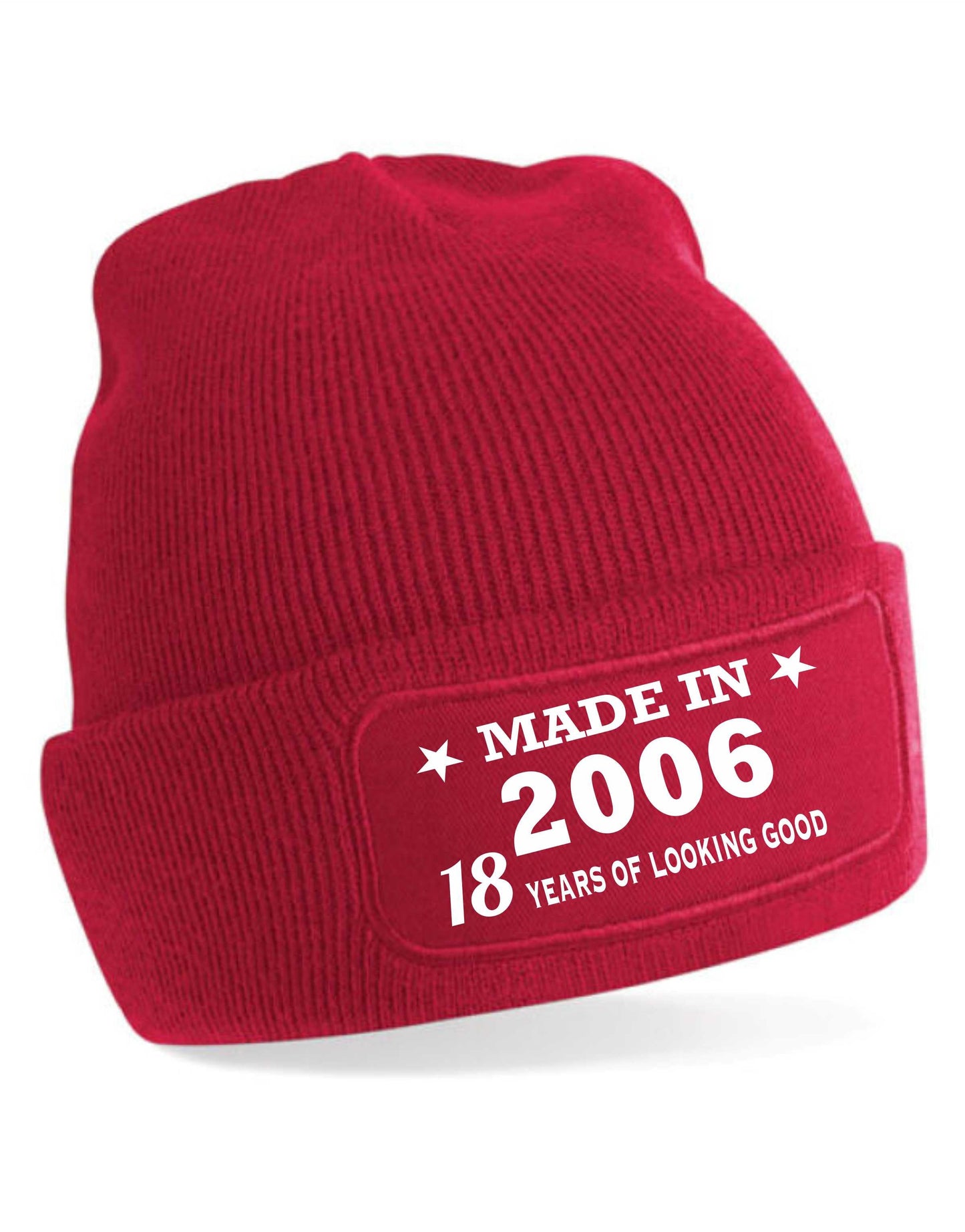 18th Birthday Made In 2006 Beanie Hat Gift for 18 Year Old For Men & Ladies