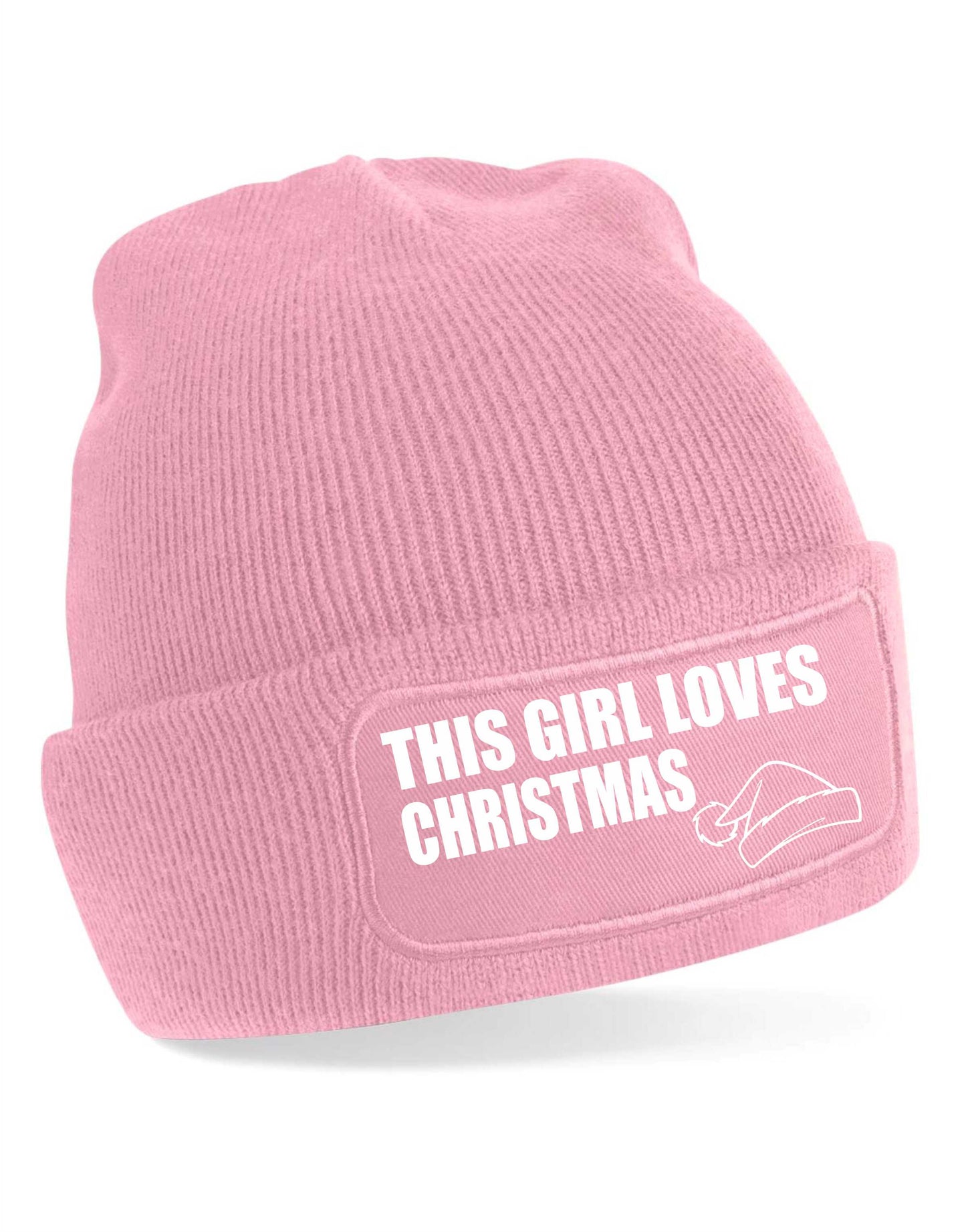 This Girl Loves Christmas Beanie Hat Great Christmas Gift For Ladies
