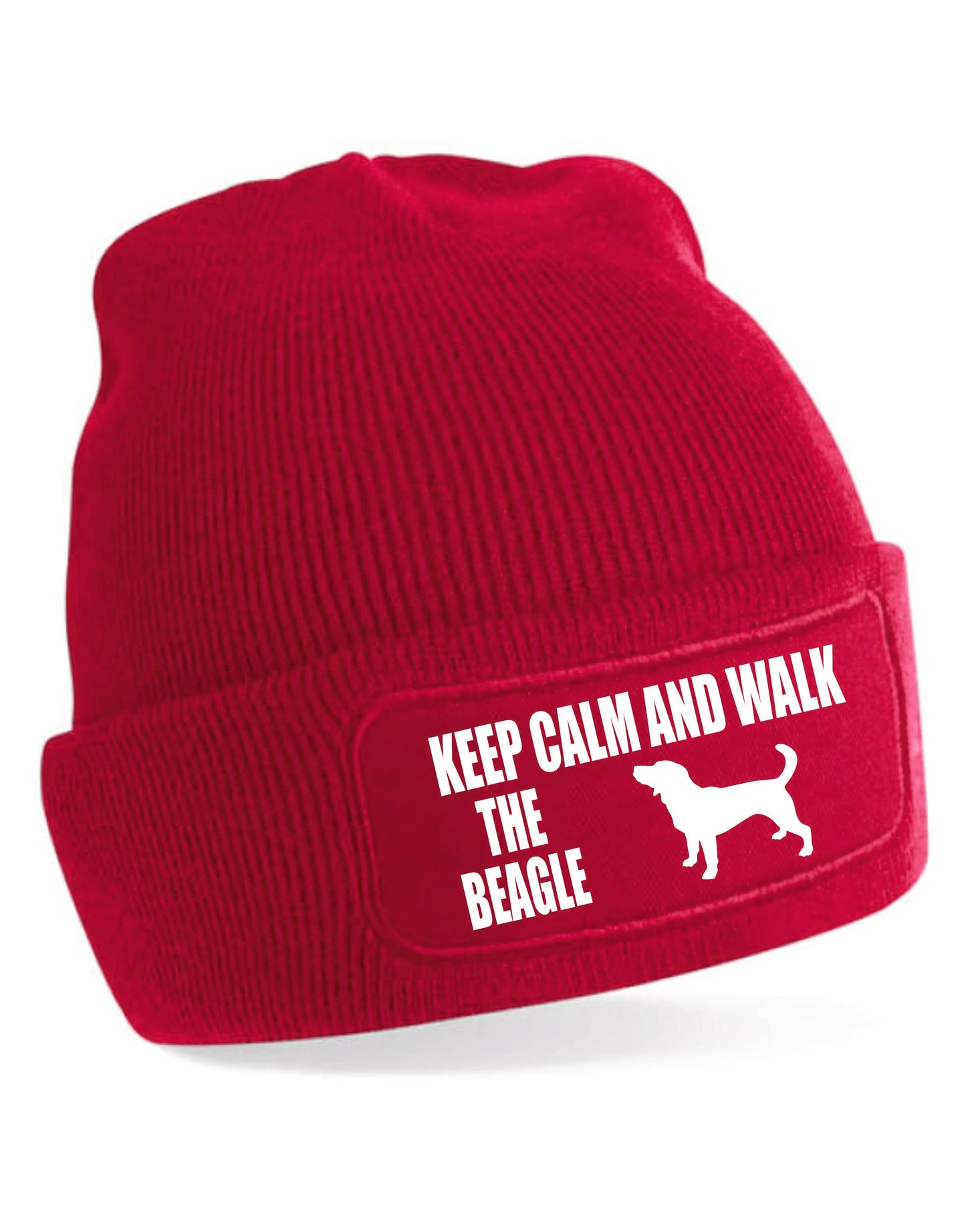 Keep Calm & Walk The Beagle Beanie Hat Dog Lovers Gift Great For Men & Ladies