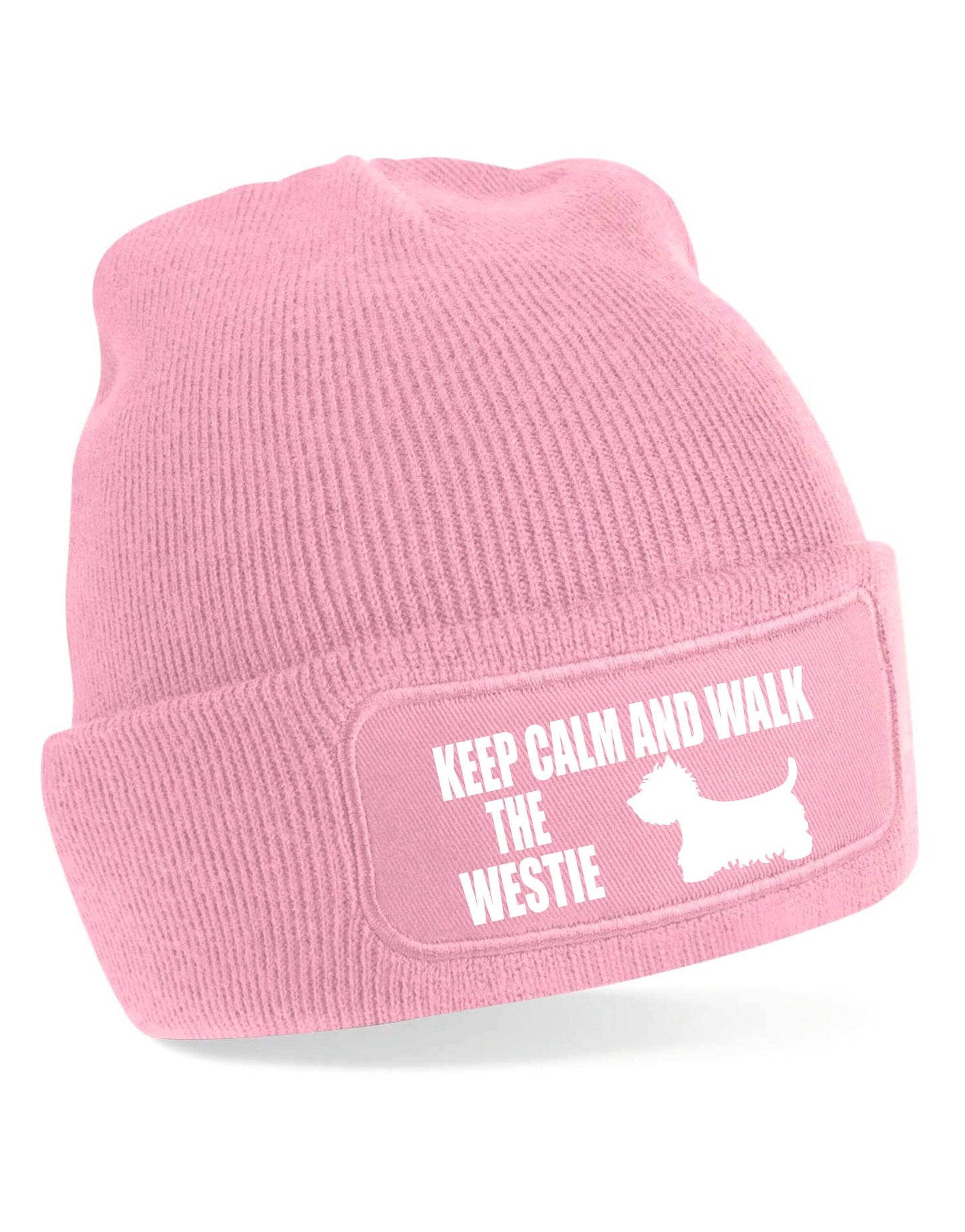 Keep Calm & Walk The Westie Beanie Hat Dog Lovers Gift Great For Men & Ladies
