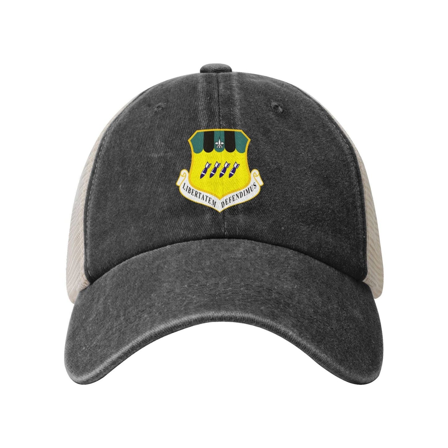 2d Bomb Wing Printed unisex baseball cap adjustable grid baseball cap veteran gift