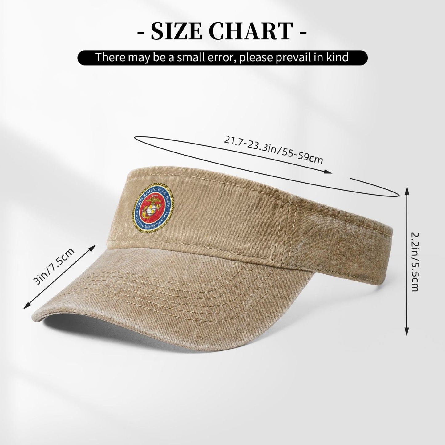 Seal Of The United States Marine Corps Printing adjustable Empty Top Baseball Sun Cap unisex outdoor sport hat veterans gift