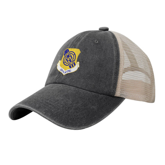 15th Wing Printed unisex baseball cap adjustable grid baseball cap veteran gift