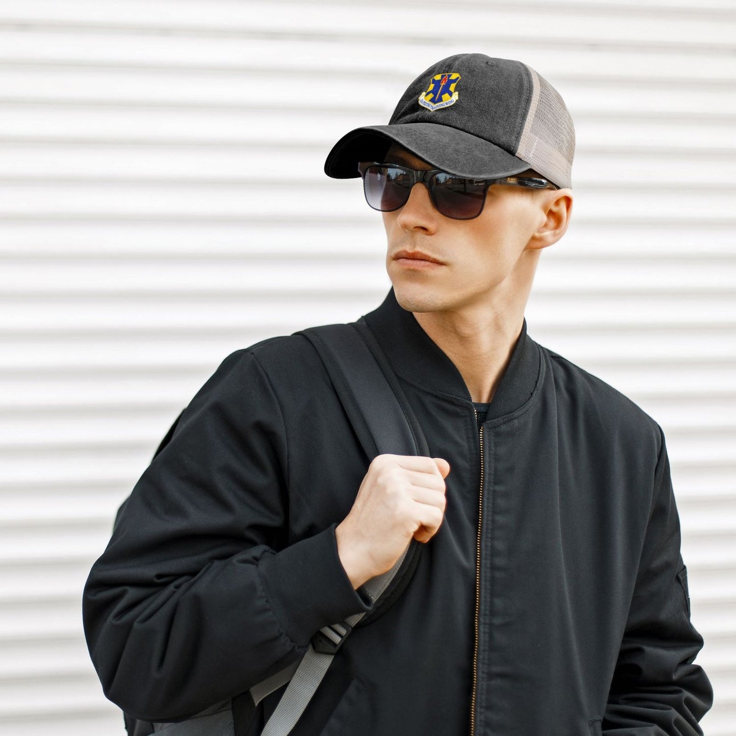 12th Flying Training Wing Printed unisex baseball cap adjustable grid baseball cap veteran gift