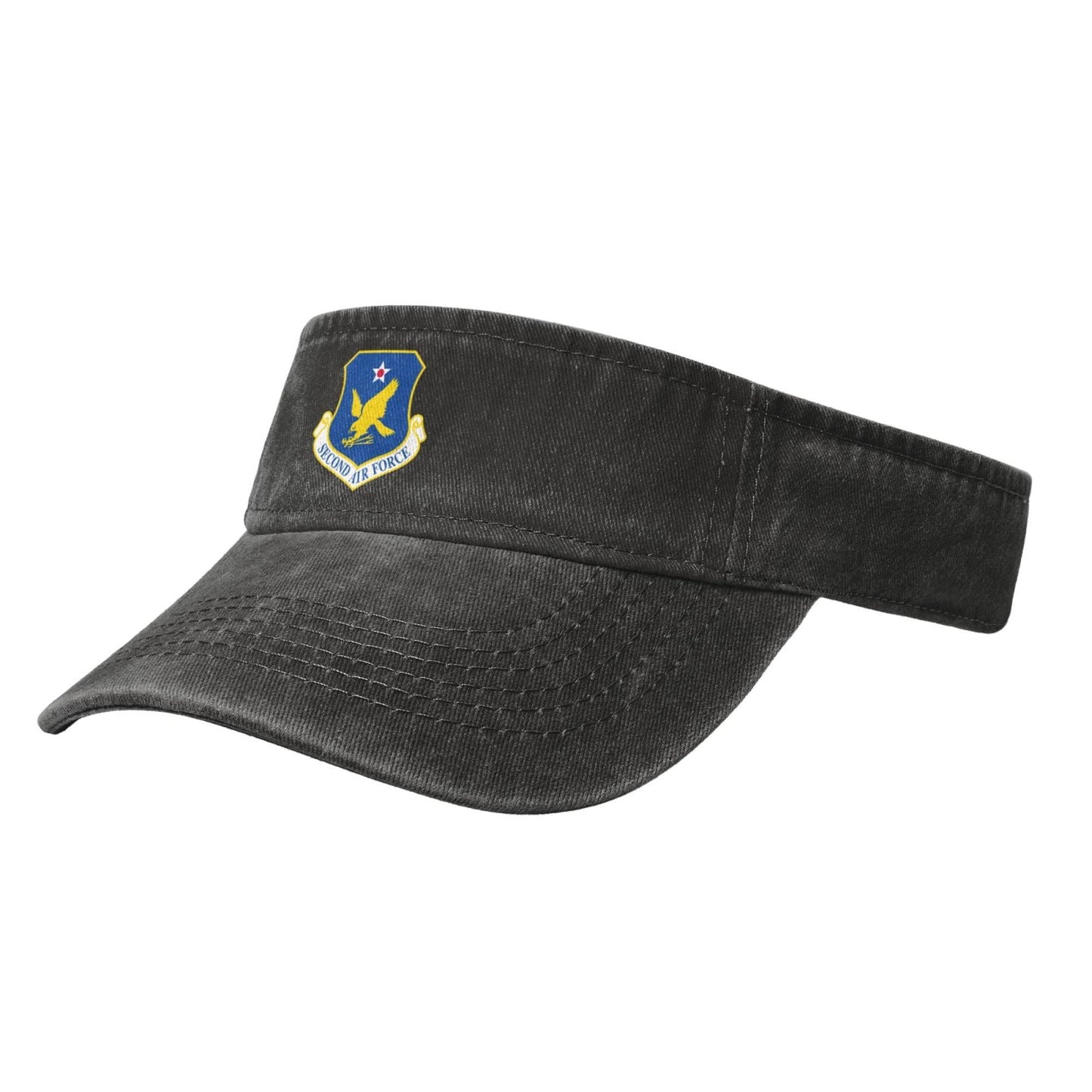 Second Air Force-Emblem (USAF) Printing adjustable Empty Top Baseball Sun Cap unisex outdoor sport hat veterans gift