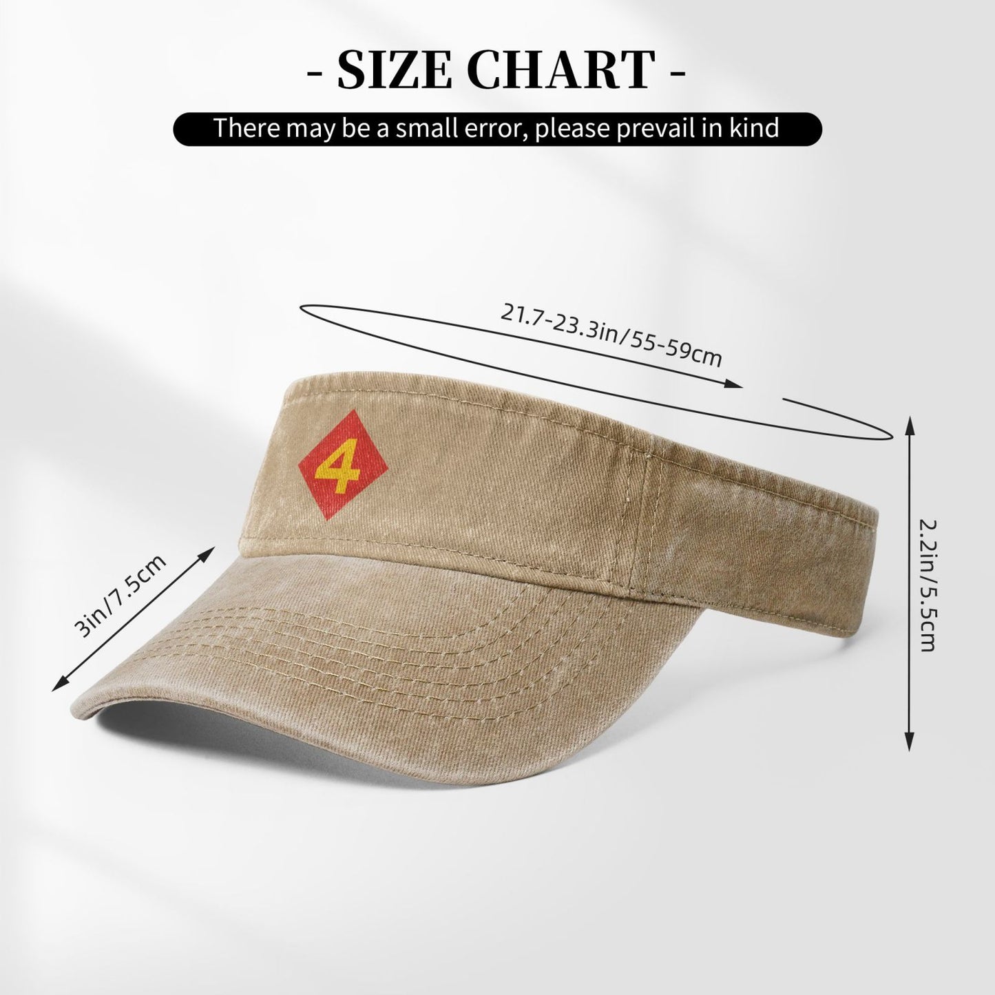 4THMARDIV Printing adjustable Empty Top Baseball Sun Cap unisex outdoor sport hat veterans gift