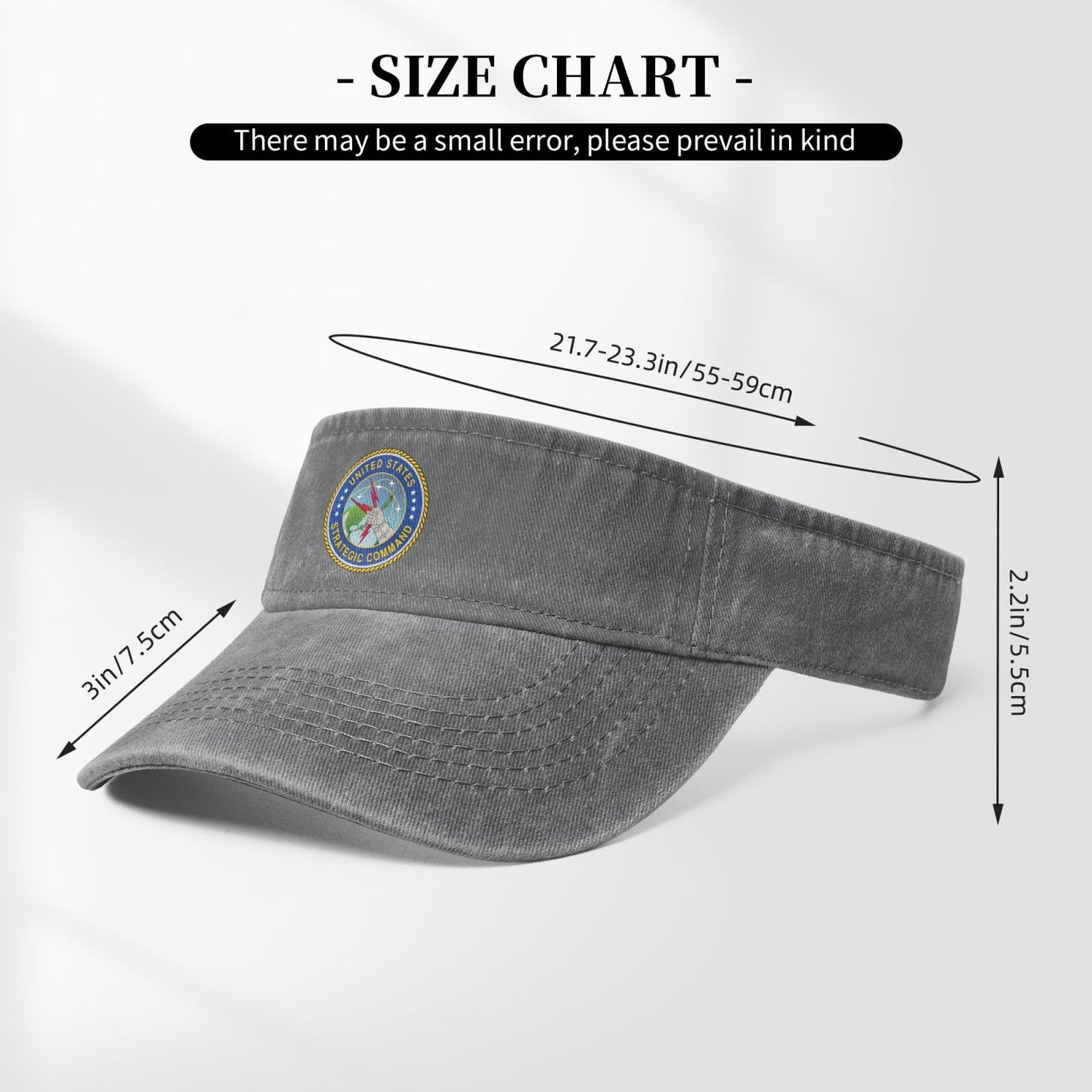 Seal Of The United States Strategic Command Printing adjustable Empty Top Baseball Sun Cap unisex outdoor sport hat veterans gift