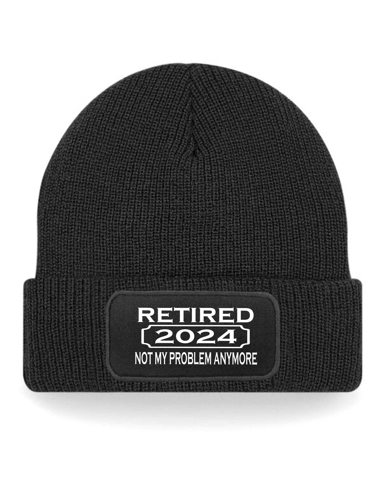 I Retired In 2024 Gift For Men Ladies Retirement Present Beanie Hat
