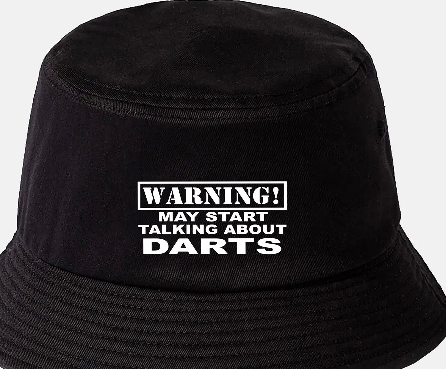 Warning May Talk About Darts Bucket Hat Gift for Men & Ladies