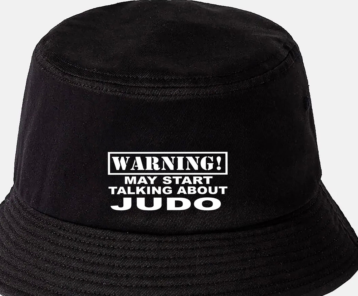 Warning May Talk About Judo Bucket Hat Martial Arts Gift for Men & Ladies