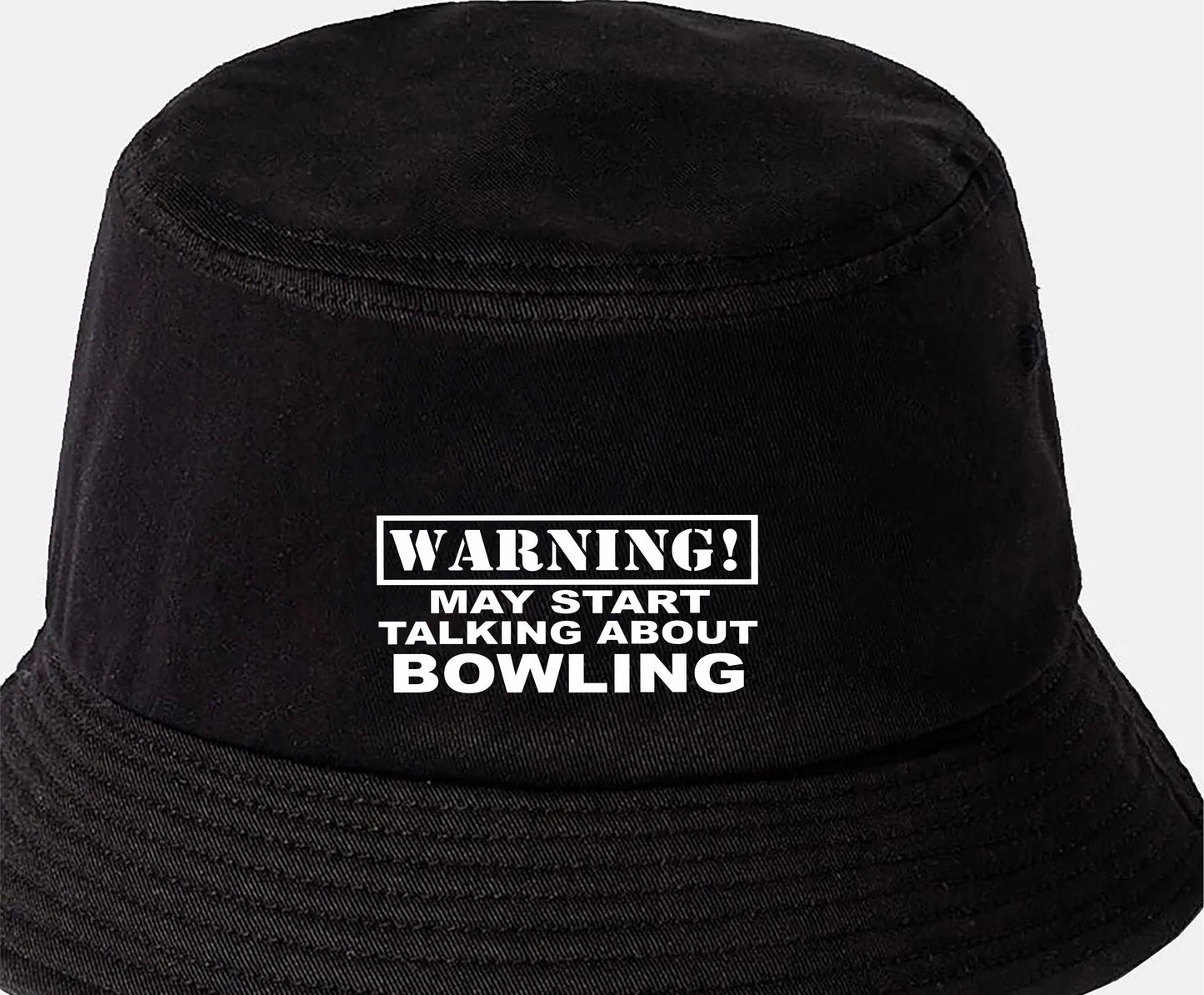 Warning May Talk About Bowling Bucket Hat Gift for Men & Ladies