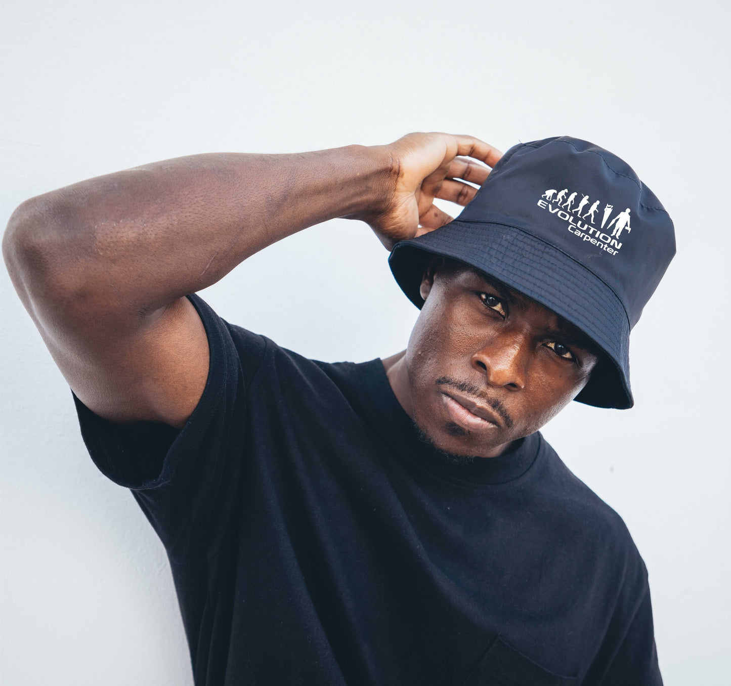 Evolution of A Carpenter Bucket Hat Work Job  Birthday Gift For Men & Ladies