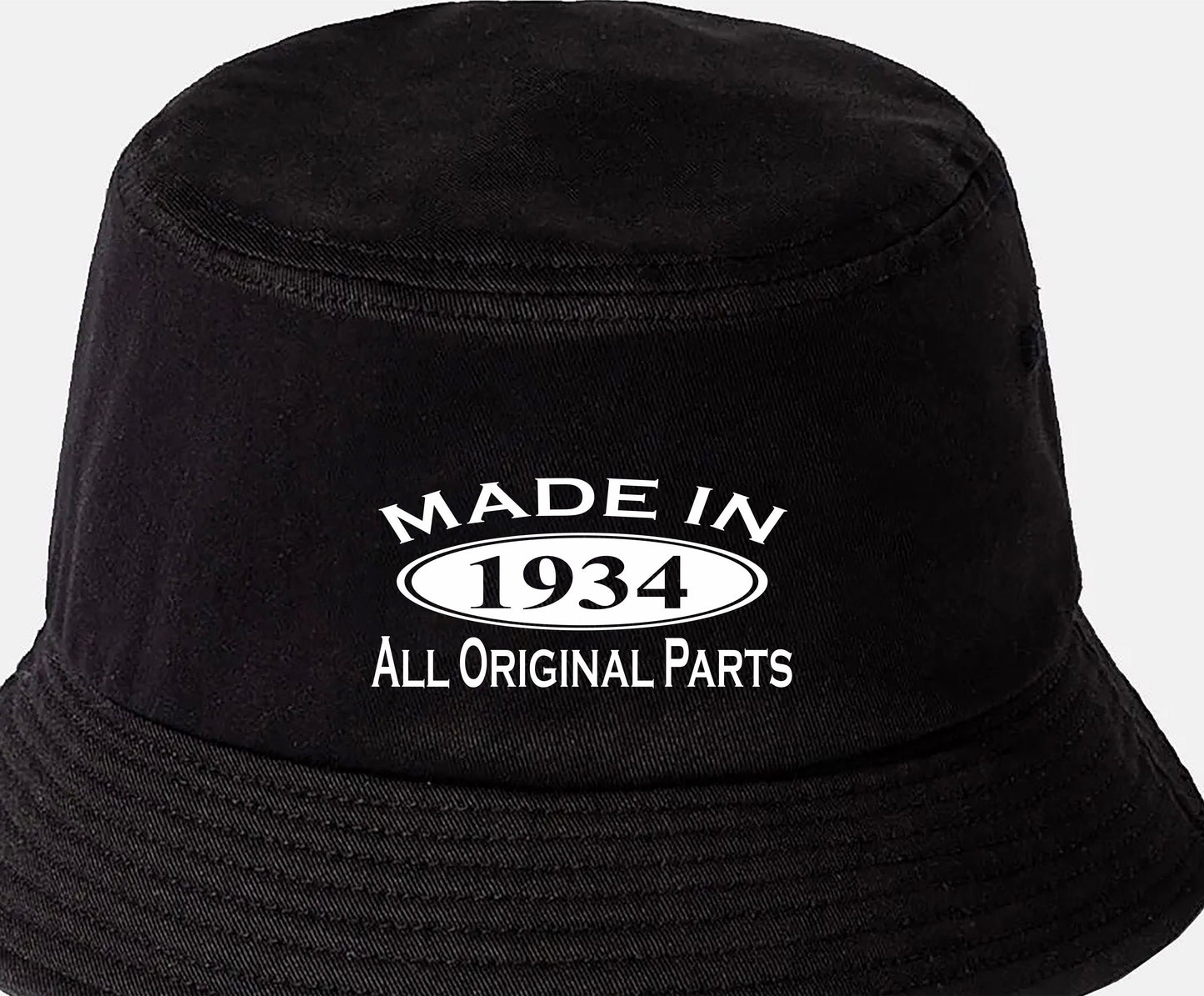 Made in 1934 90th Birthday Bucket Hat Age 90 Gift For Men & Ladies