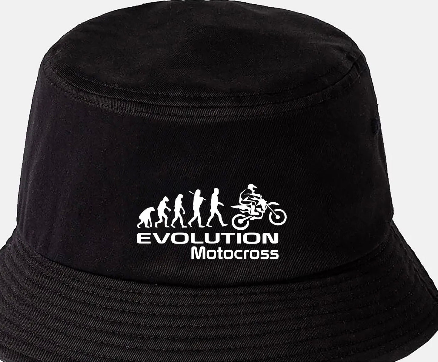 Evolution of Motocross Bucket Hat Biker Gift for Men & Ladies