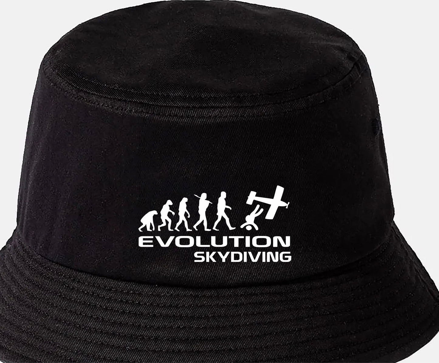 Evolution of Sky Diving  Bucket Hat Sport Birthday Gift Men & Ladies