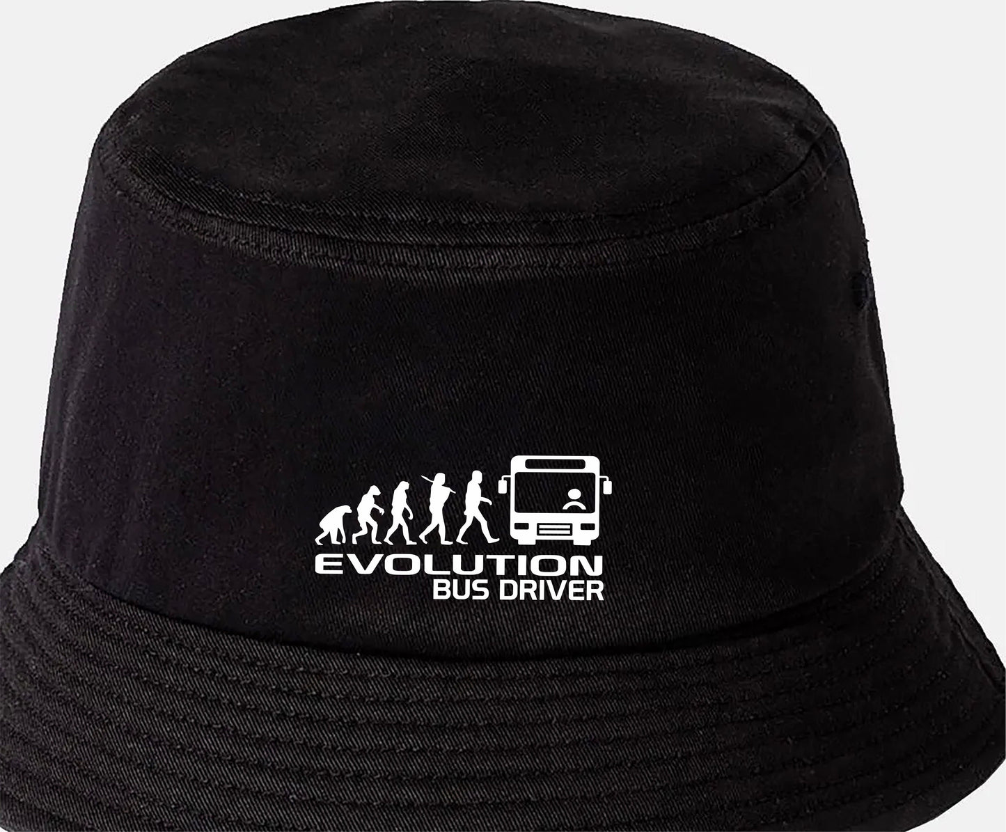Evolution of Bus Driver Bucket Hat Birthday Gift Great for Men & Ladies