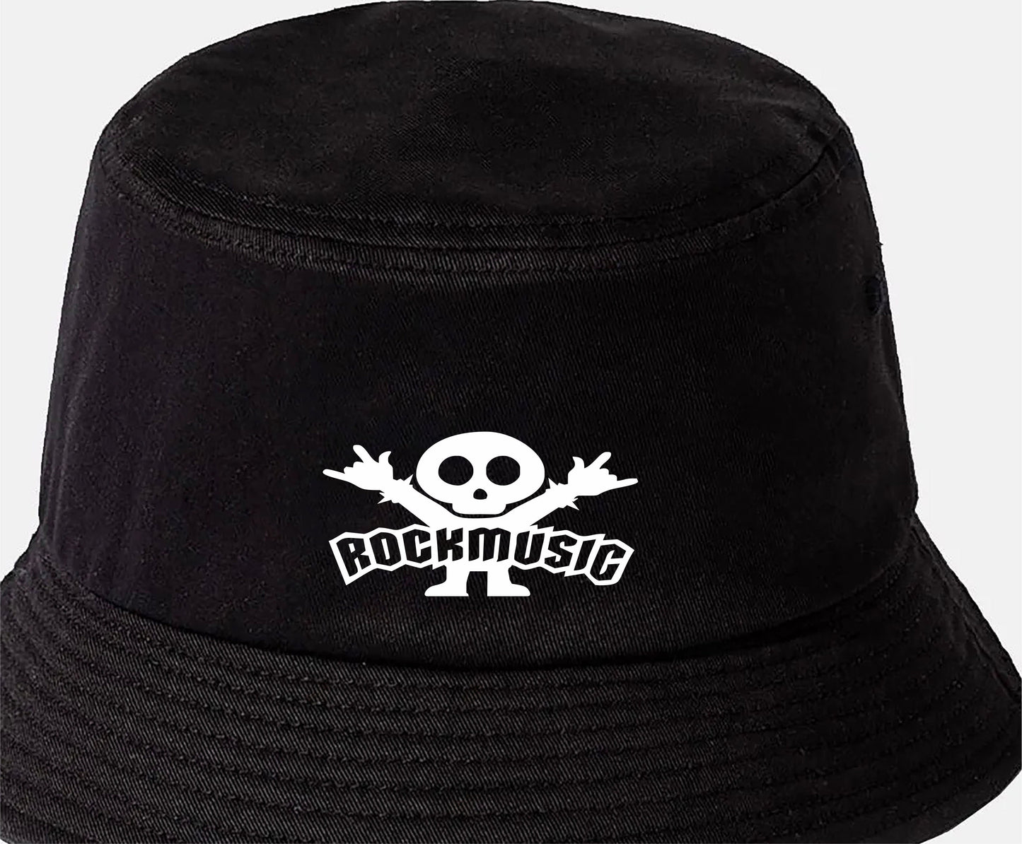 Rock Music Bucket Hat Funny Music Lover Gift for Men & Ladies