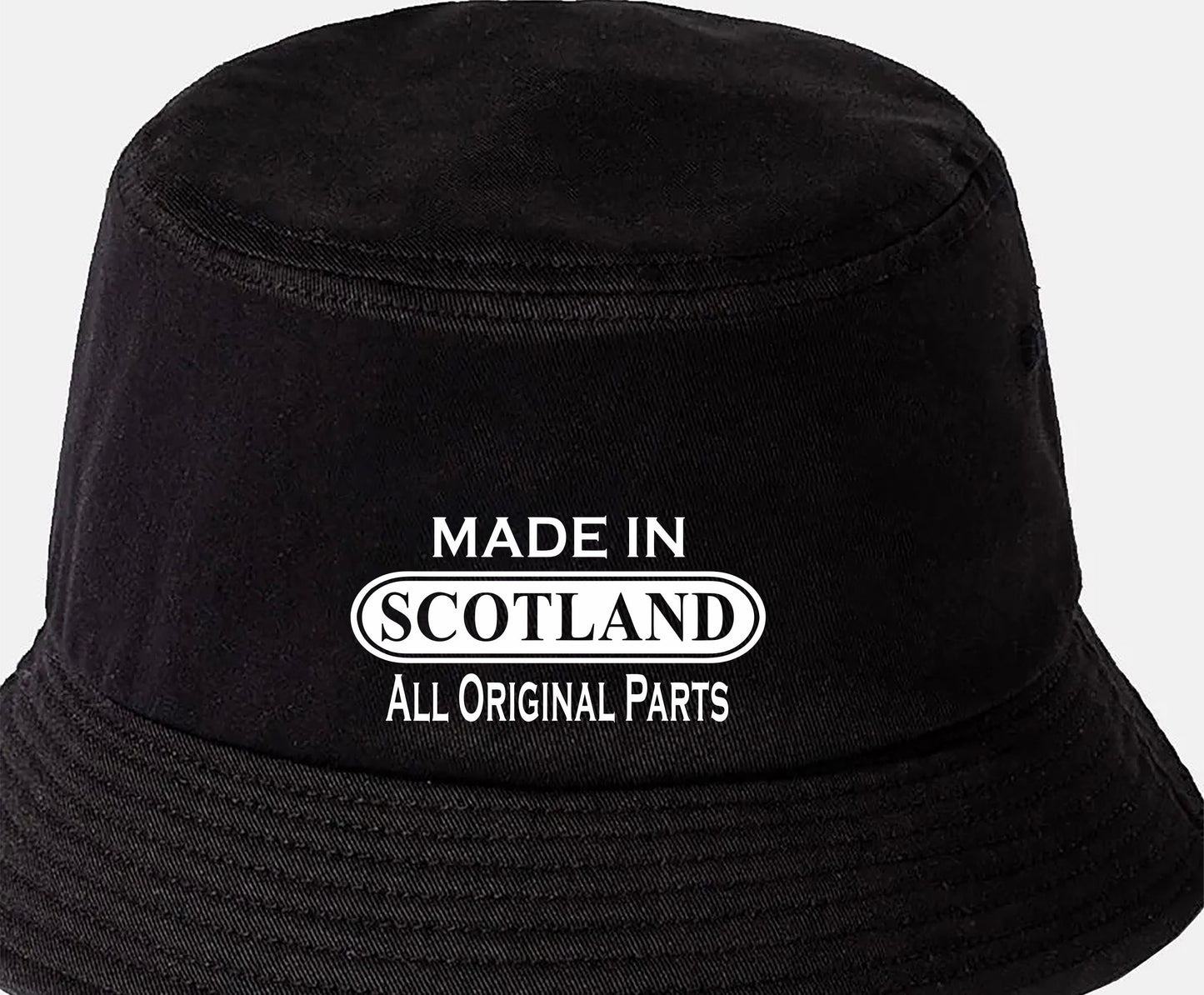 Made in Scotland Bucket Hat Birthday Scottish Gift for Men & Ladies