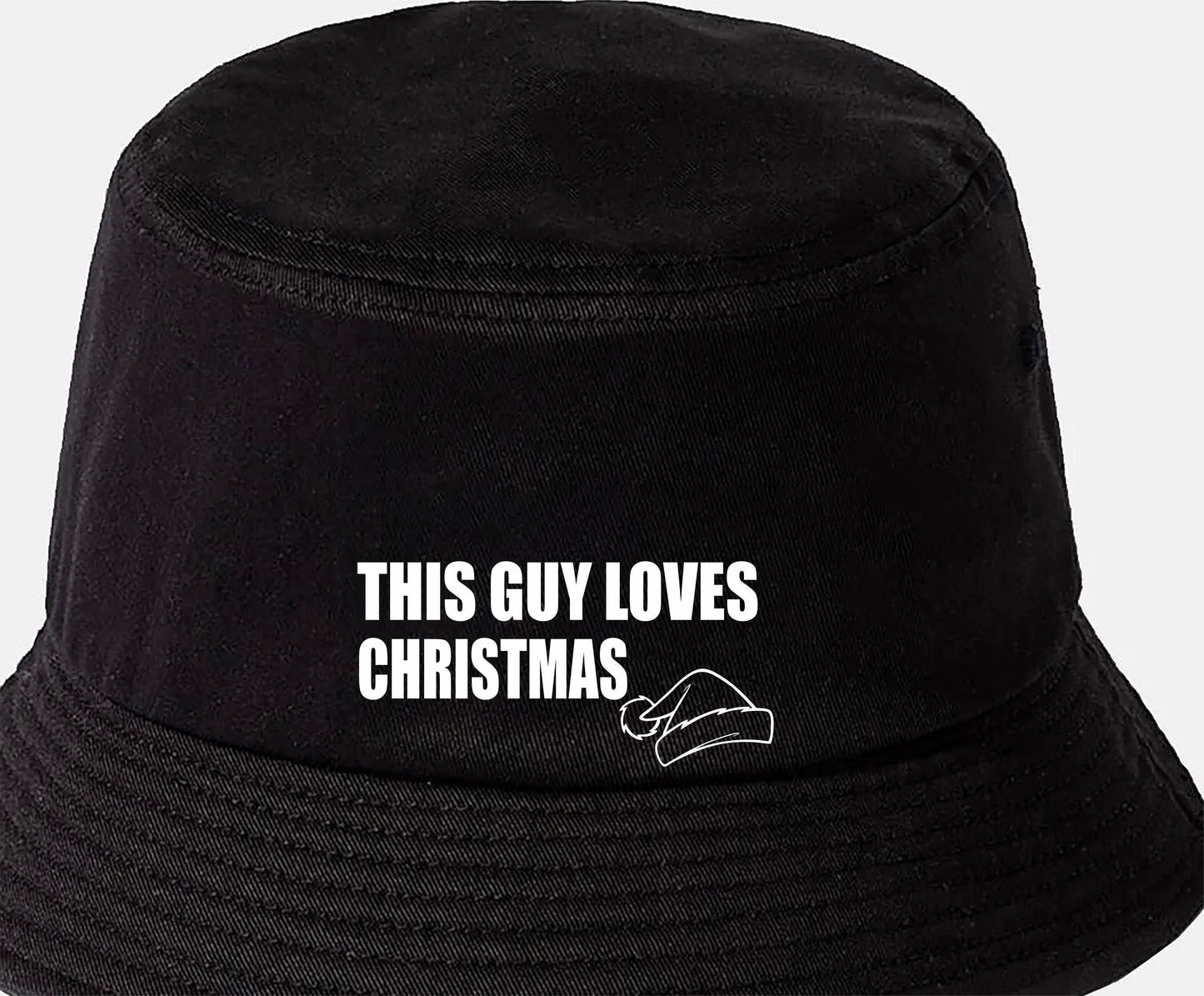 This Guy Loves Christmas Bucket Hat Funny Gift Great for Men