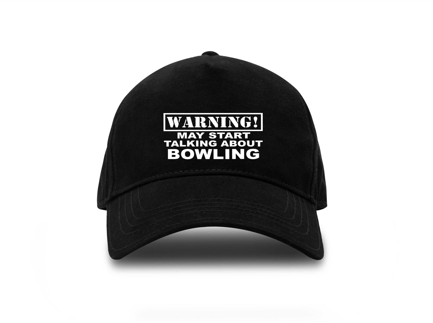 Warning May Talk About Bowling Baseball Cap Sport Lovers Gift For Men & Ladies
