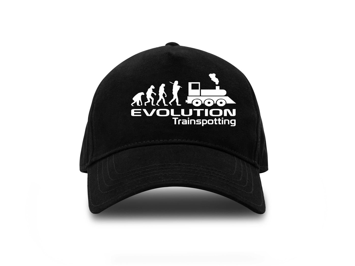 Evolution Of Trainspotting Baseball Cap Train Lovers Gift For Men & Women