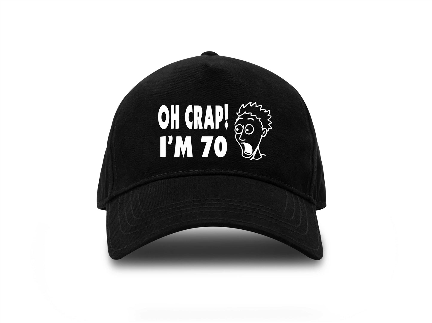 Oh Crap I'm 70 Baseball Cap 70th Birthday Gift For Men & Ladies