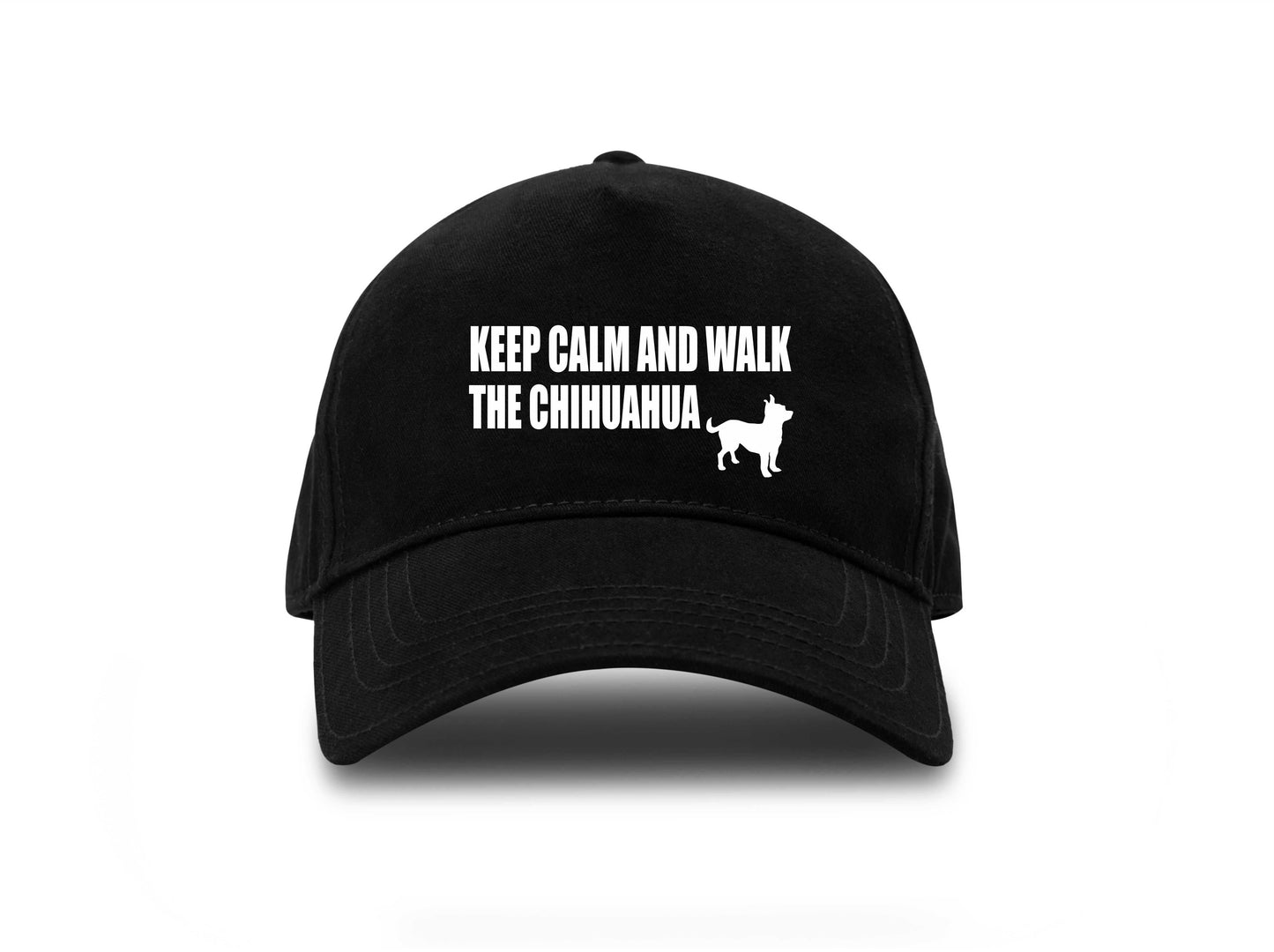 Keep Calm Walk The Chihuahua Baseball Cap Dog Lovers Gift For Men & Ladies