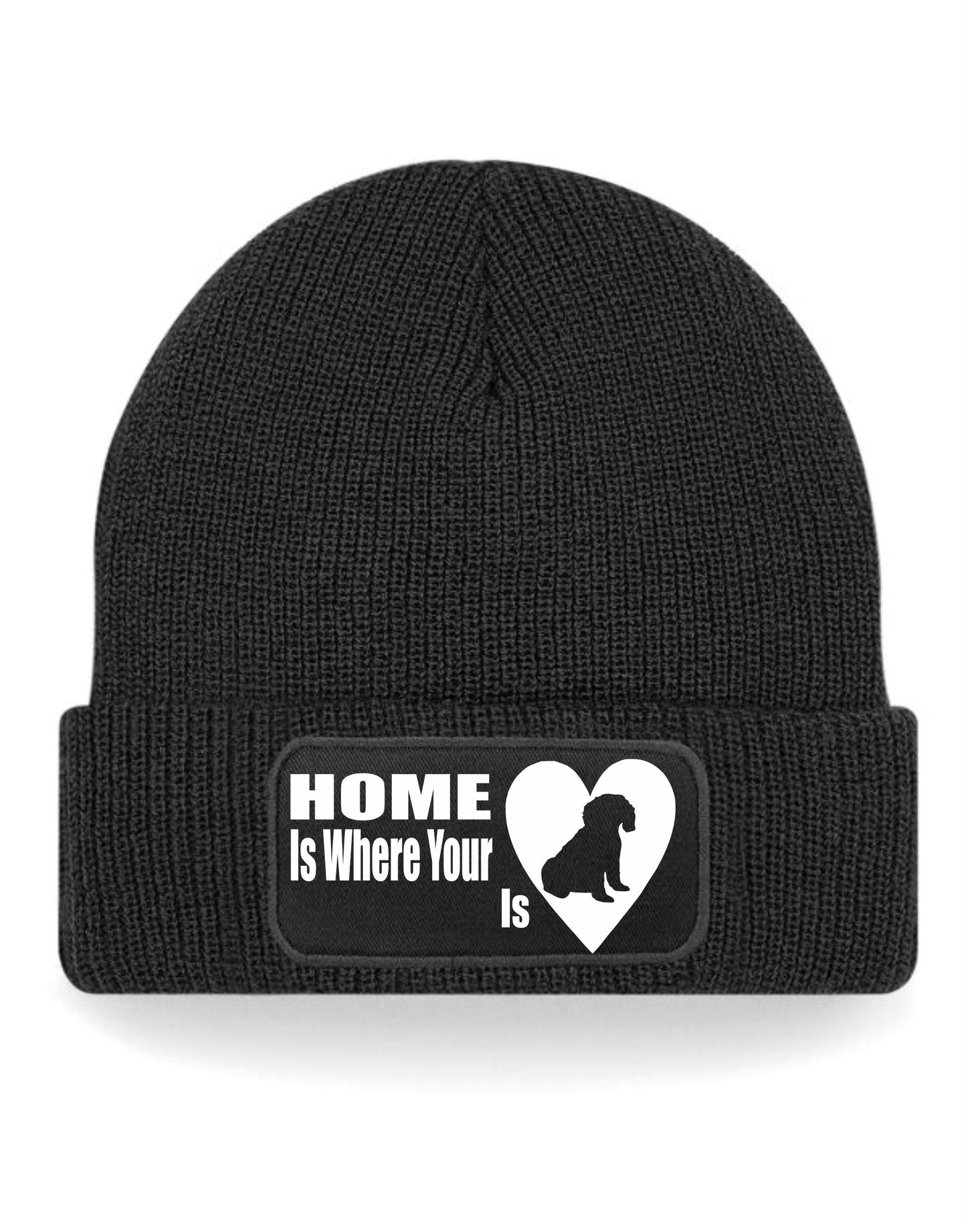 Home Is Where The Cavapoo Is Beanie Hat Dog Lovers Gift For Men & Ladies