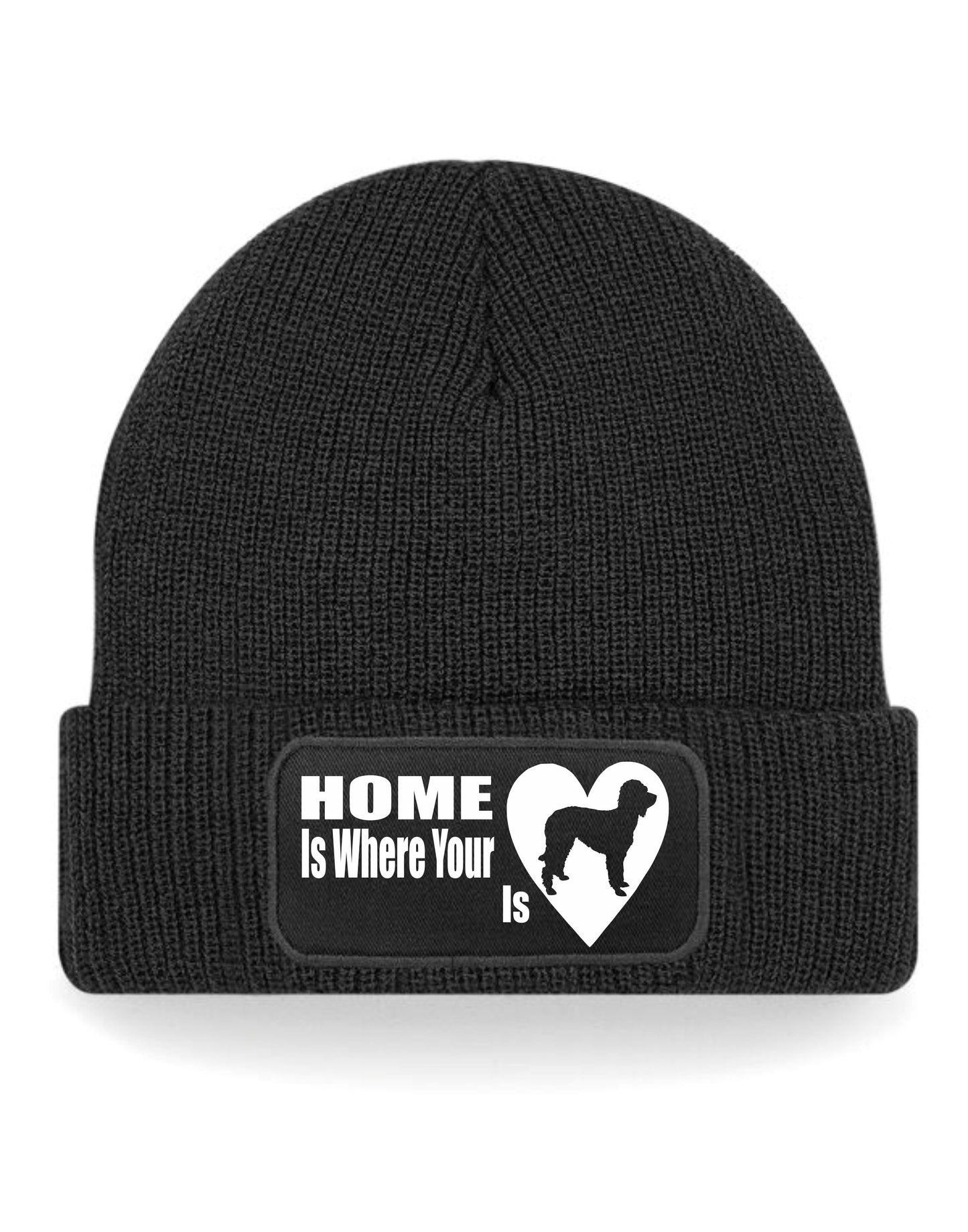 Home Is Where The Labradoodle Is Beanie Hat Dog Lovers Gift For Men & Ladies