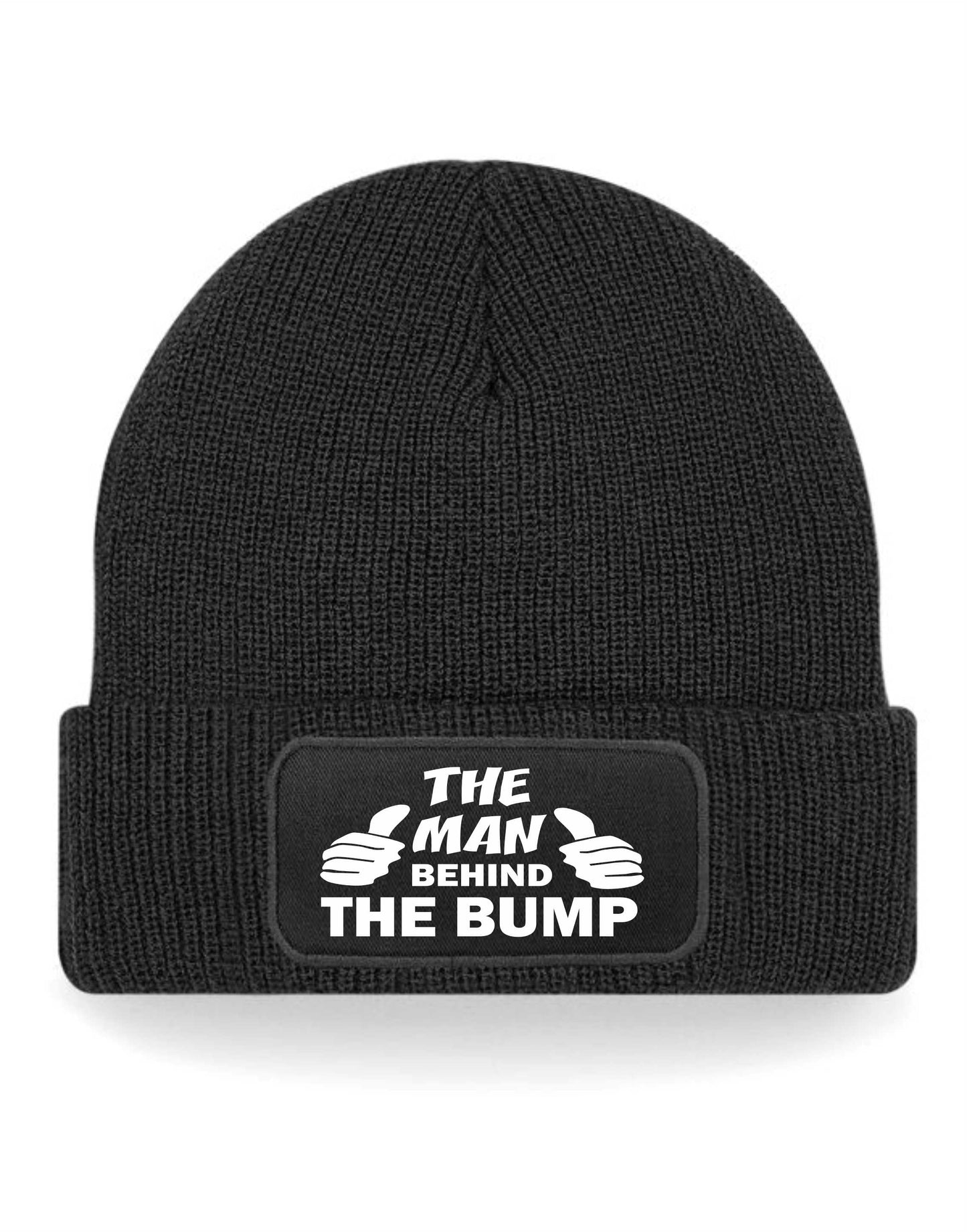 The Man Behind The Bump Beanie Hat New Dad Gift For Men