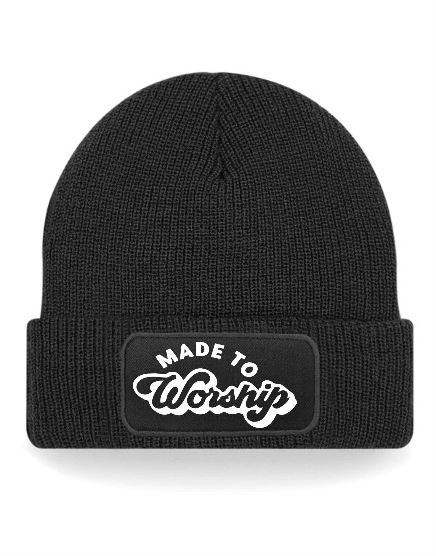 Made To Worship Beanie Hat Religious Birthday Gift For Men & Ladies
