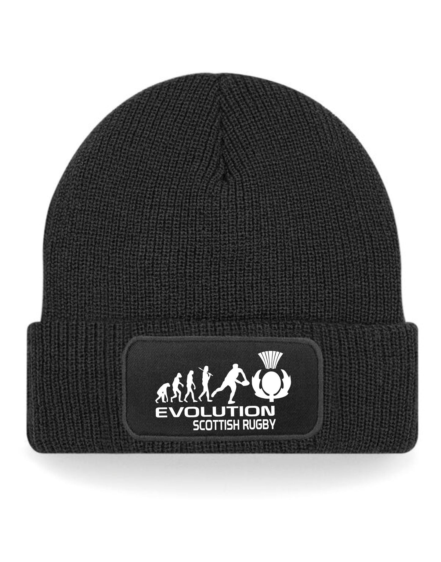 Evolution of Scottish Rugby Beanie Hat Gift For Rugby Fans Men & Ladies