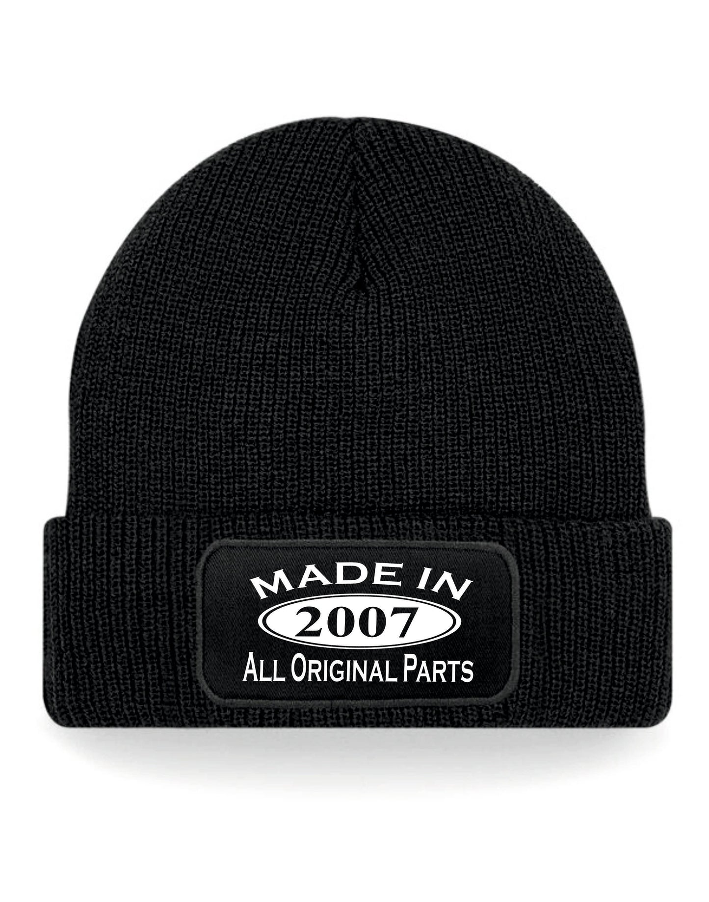 Made In 2007 Beanie Hat 18th Birthday Gift Great For Men & Women