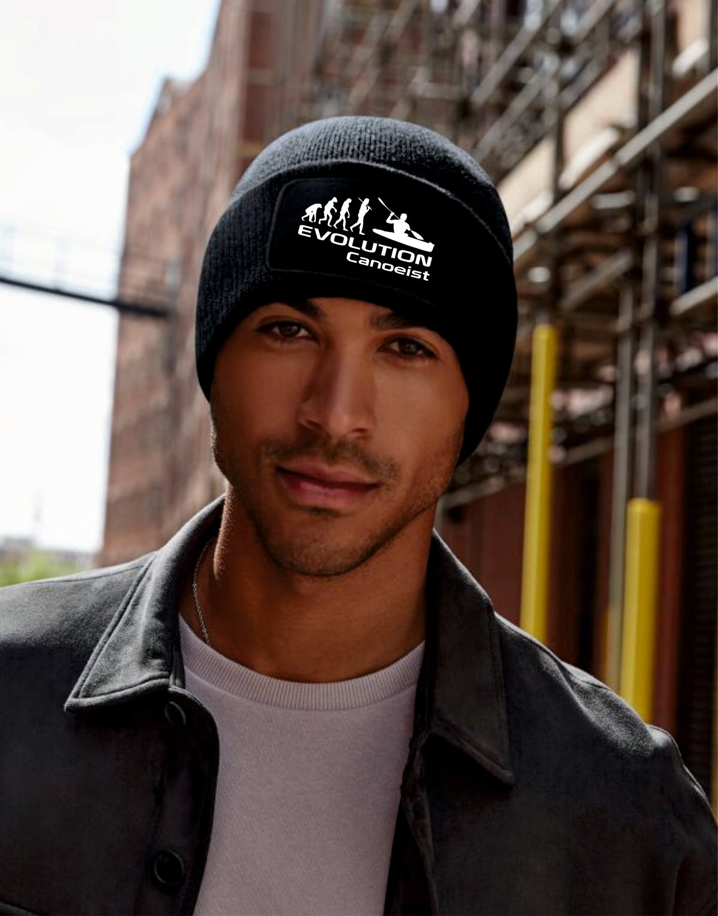 Evolution Of Canoeist Beanie Birthday Gift Great For Men & Women