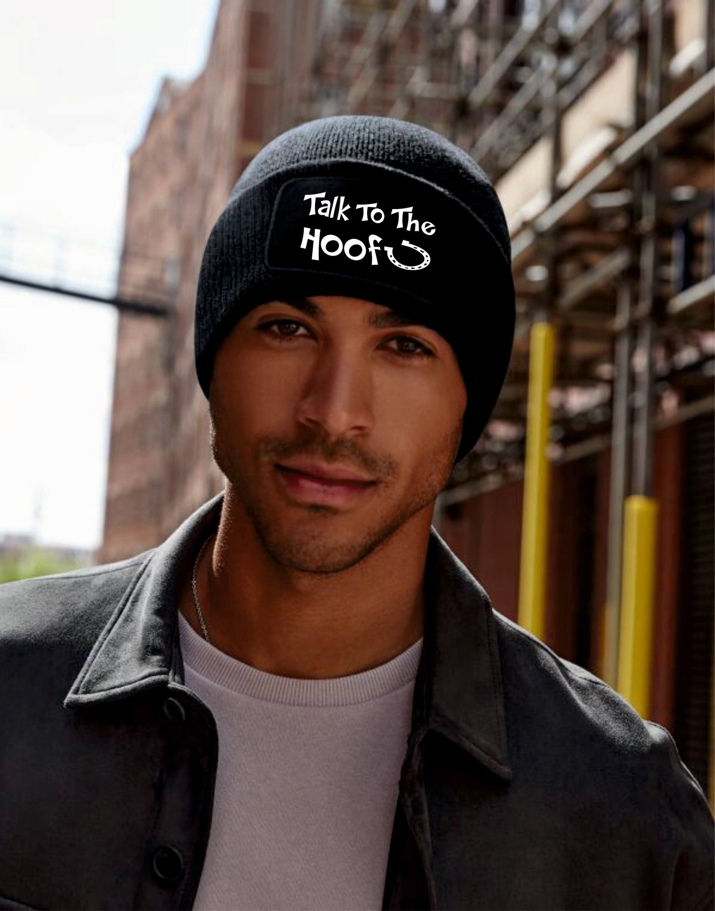 Talk To The Hoof Beanie Hat Horse Riding Gift Great For Men & Women