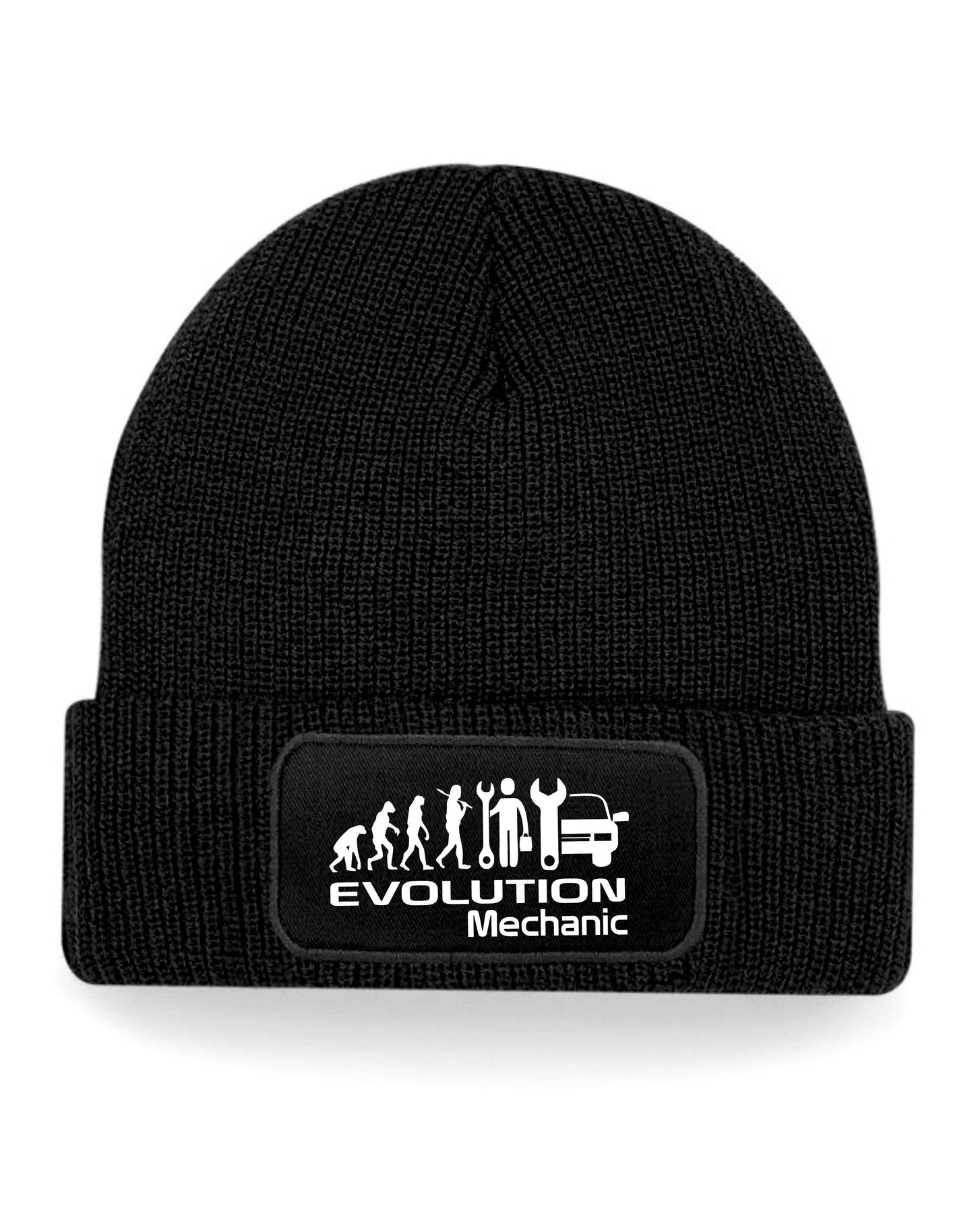 Evolution Of A Mechanic Beanie Hat Birthday Gift Great For Men & Ladies