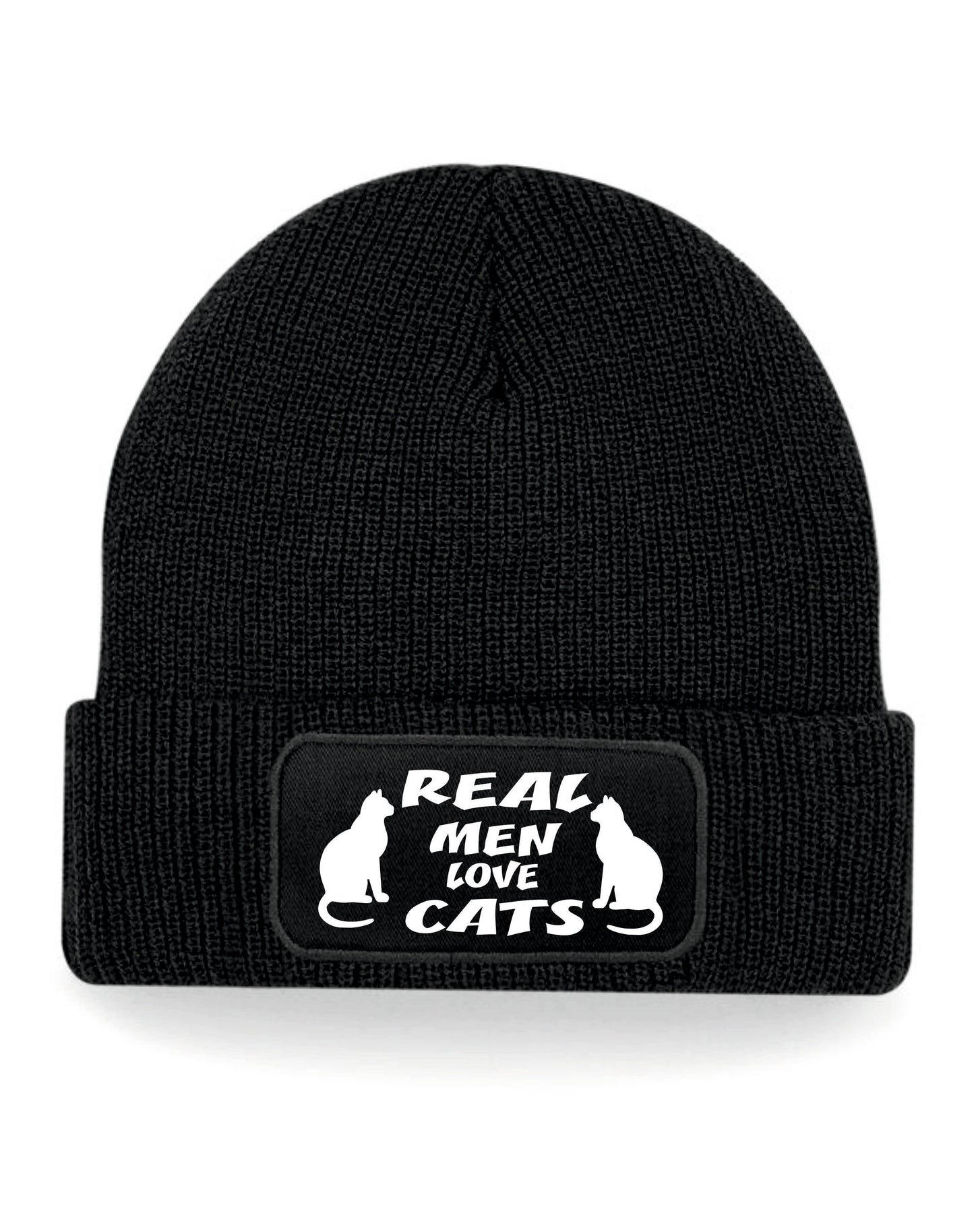Real Men Love Cats Beanie Hat Birthday Gift Cat Lovers Great For Men