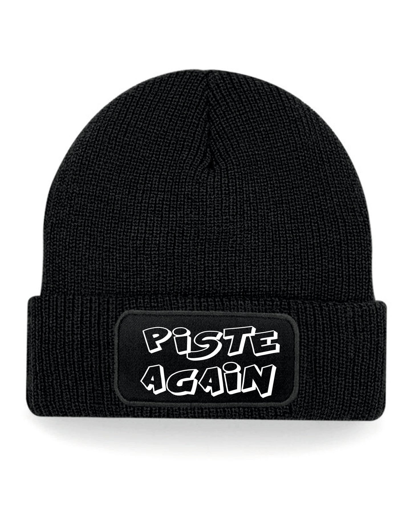 Piste Again Beanie Hat Skiing Snowboarding Gift Great For Men & Ladies
