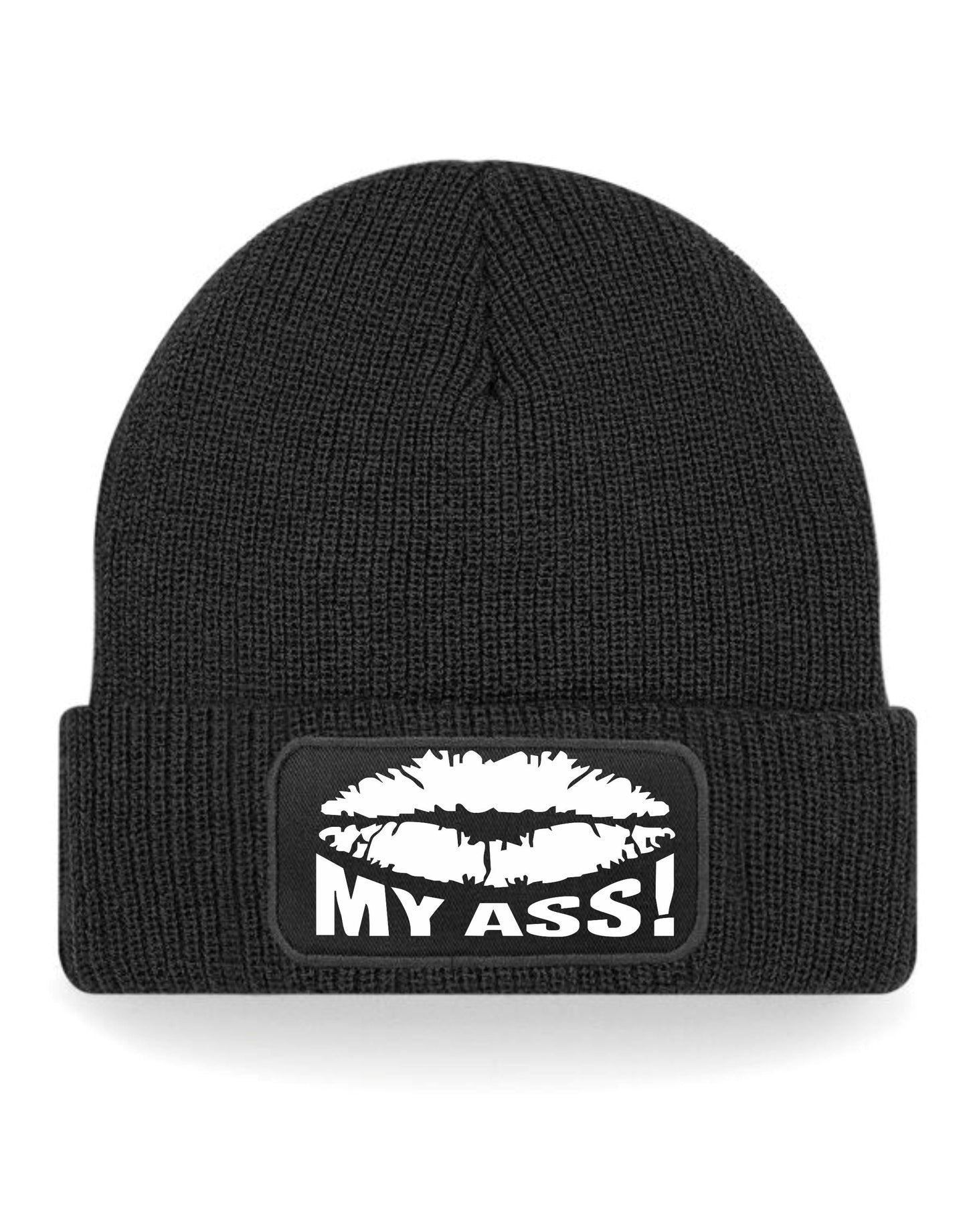 Kiss My Ass Beanie Hat Funny Birthday Gift For Men & Ladies