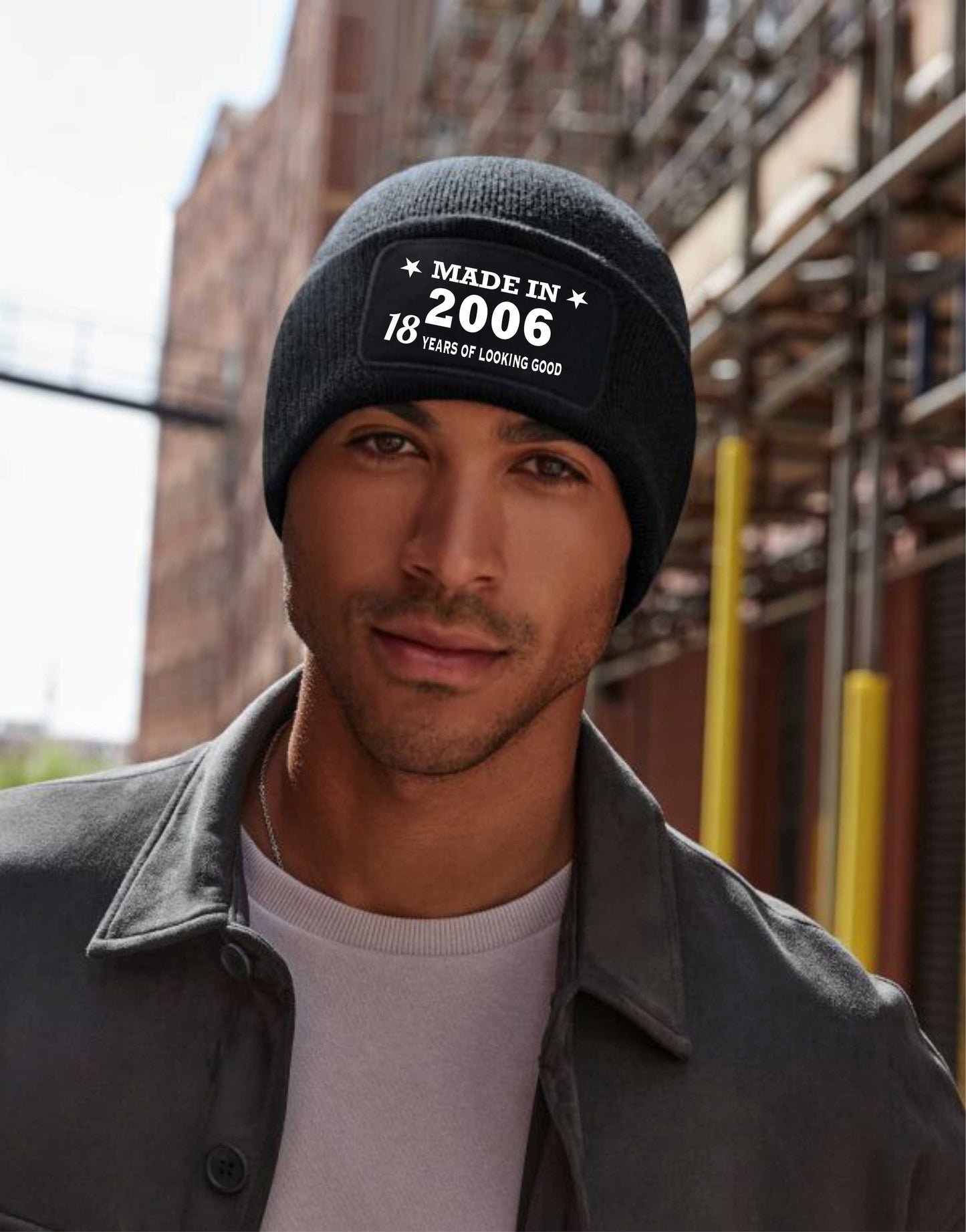 18th Birthday Made In 2006 Beanie Hat Gift for 18 Year Old For Men & Ladies