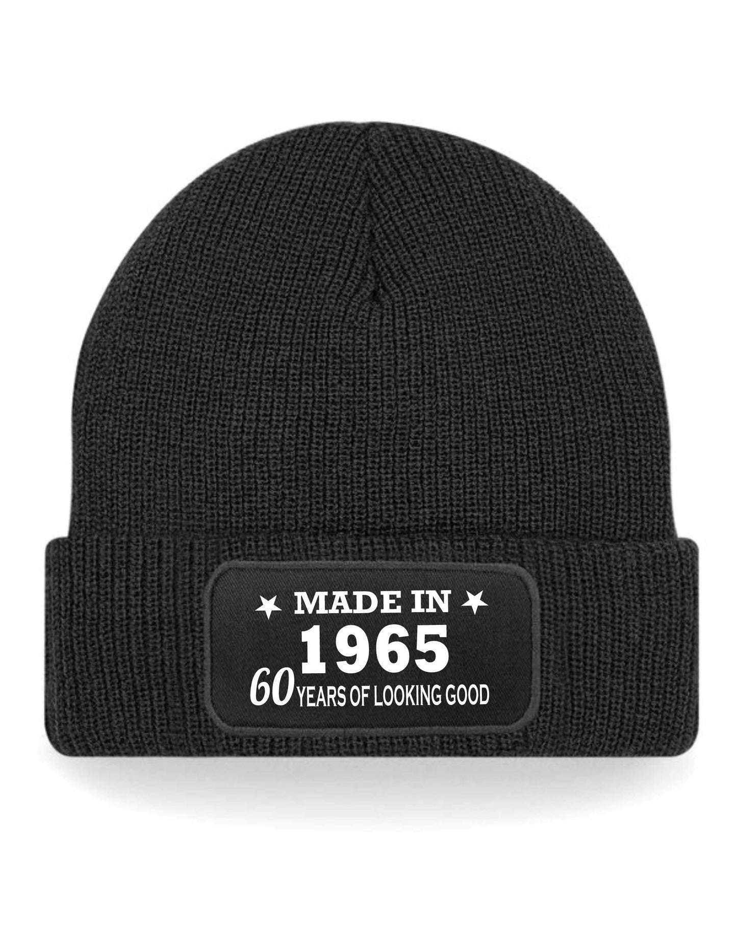 60th Birthday Made In 1965 Beanie Hat Gift for 60 Year Old For Men & Ladies