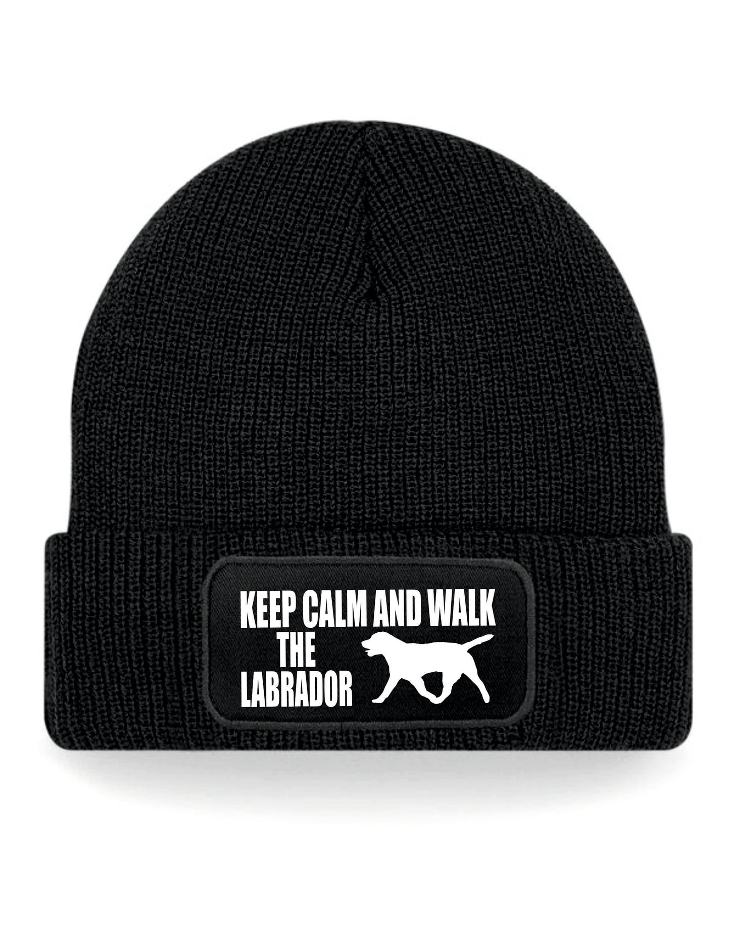 Keep Calm & Walk Labrador Beanie Hat Dog Lovers Gift Great For Men & Ladies