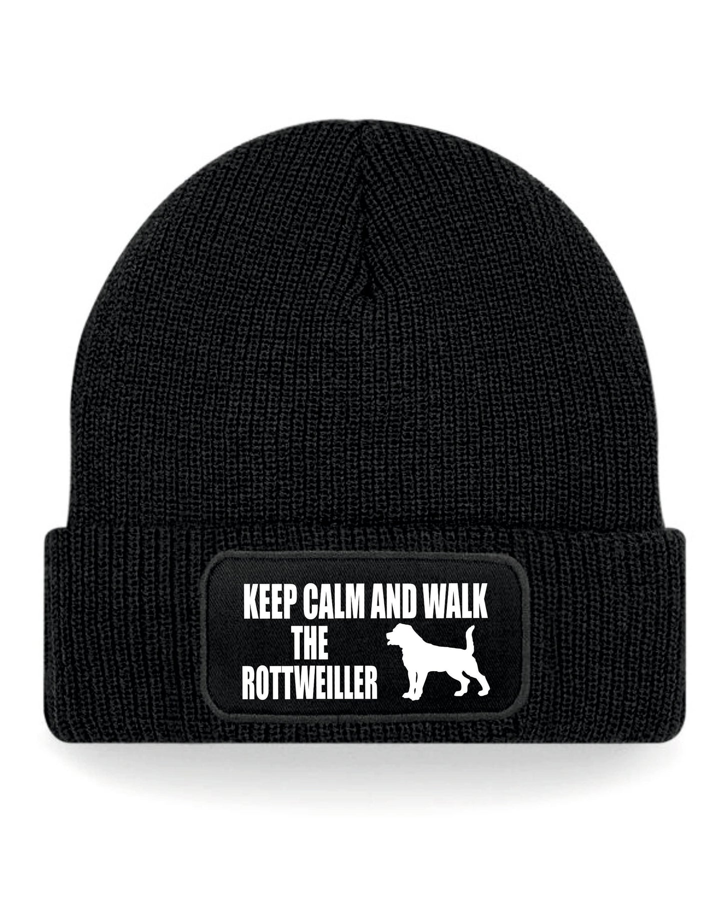 Keep Calm & Walk Rotweiller Beanie Hat Dog Lovers Gift Great For Men & Ladies