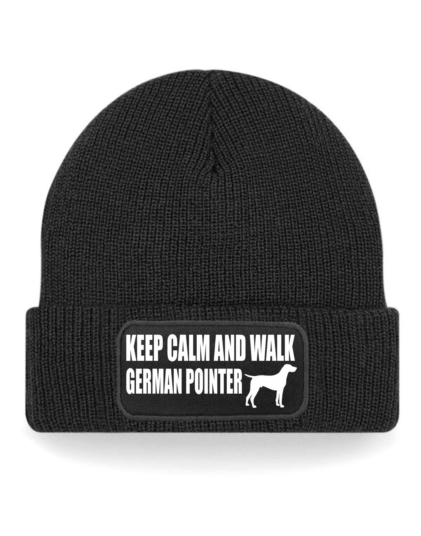 Keep Calm & Walk German Pointer Beanie Hat Dog Lovers Gift For Men & Ladies