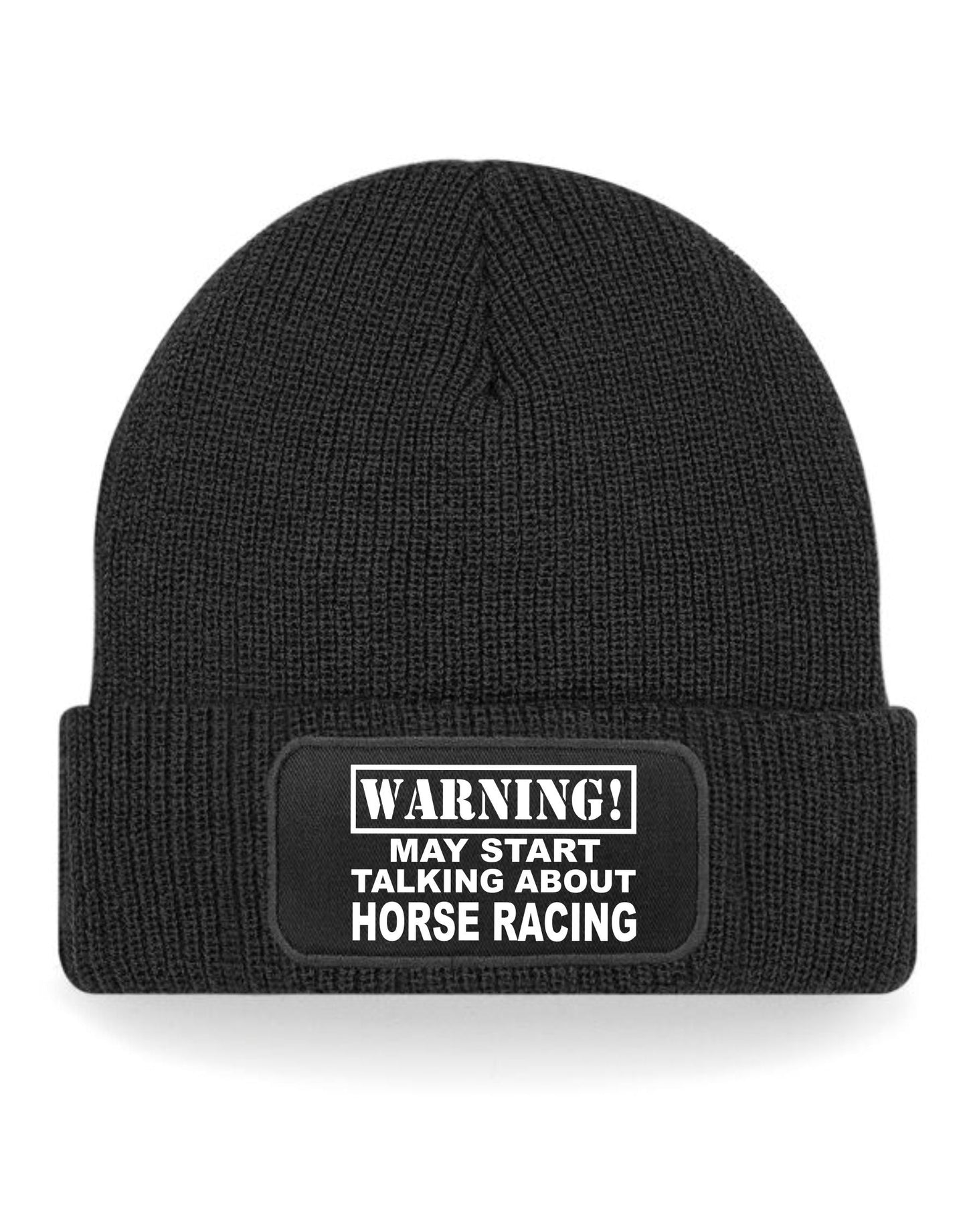 May Talk About Horse Racing Beanie Hat Gift Idea For Lovers Of Horses Unisex