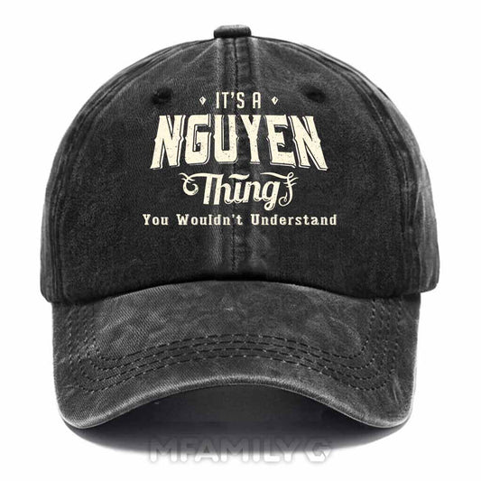 Nguyen Thing Washed Baseball Cap