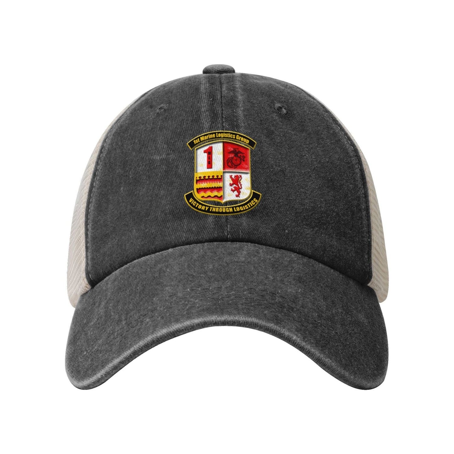 1stMLG Insignia Printed unisex baseball cap adjustable grid baseball cap veteran gift