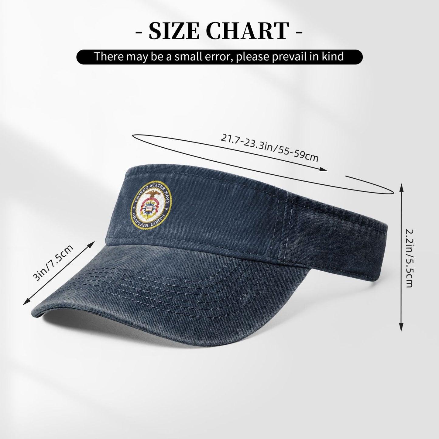 Seal Of The United States Navy Chaplain Corps Printing adjustable Empty Top Baseball Sun Cap unisex outdoor sport hat veterans gift