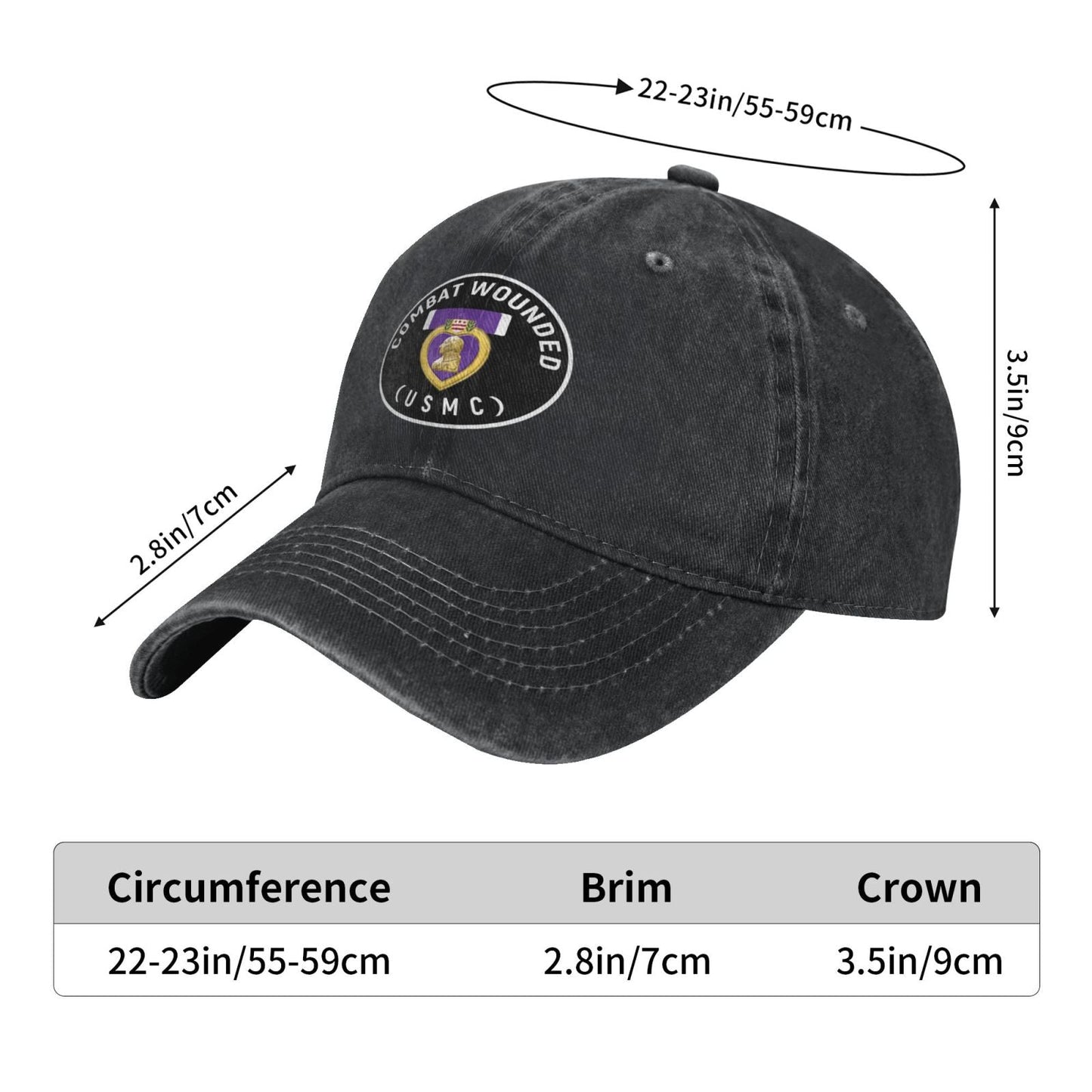 Usmc Dingzhi Printing unisex baseball cap adjustable hats veteran gift