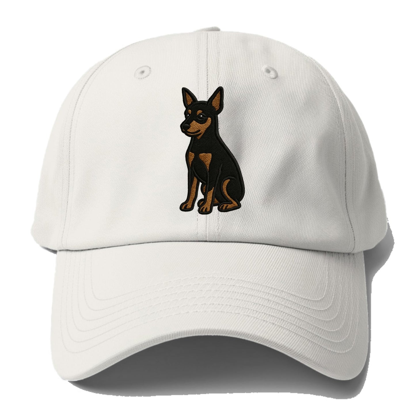 Miniature Pinscher - Black and tan sitti Baseball Cap
